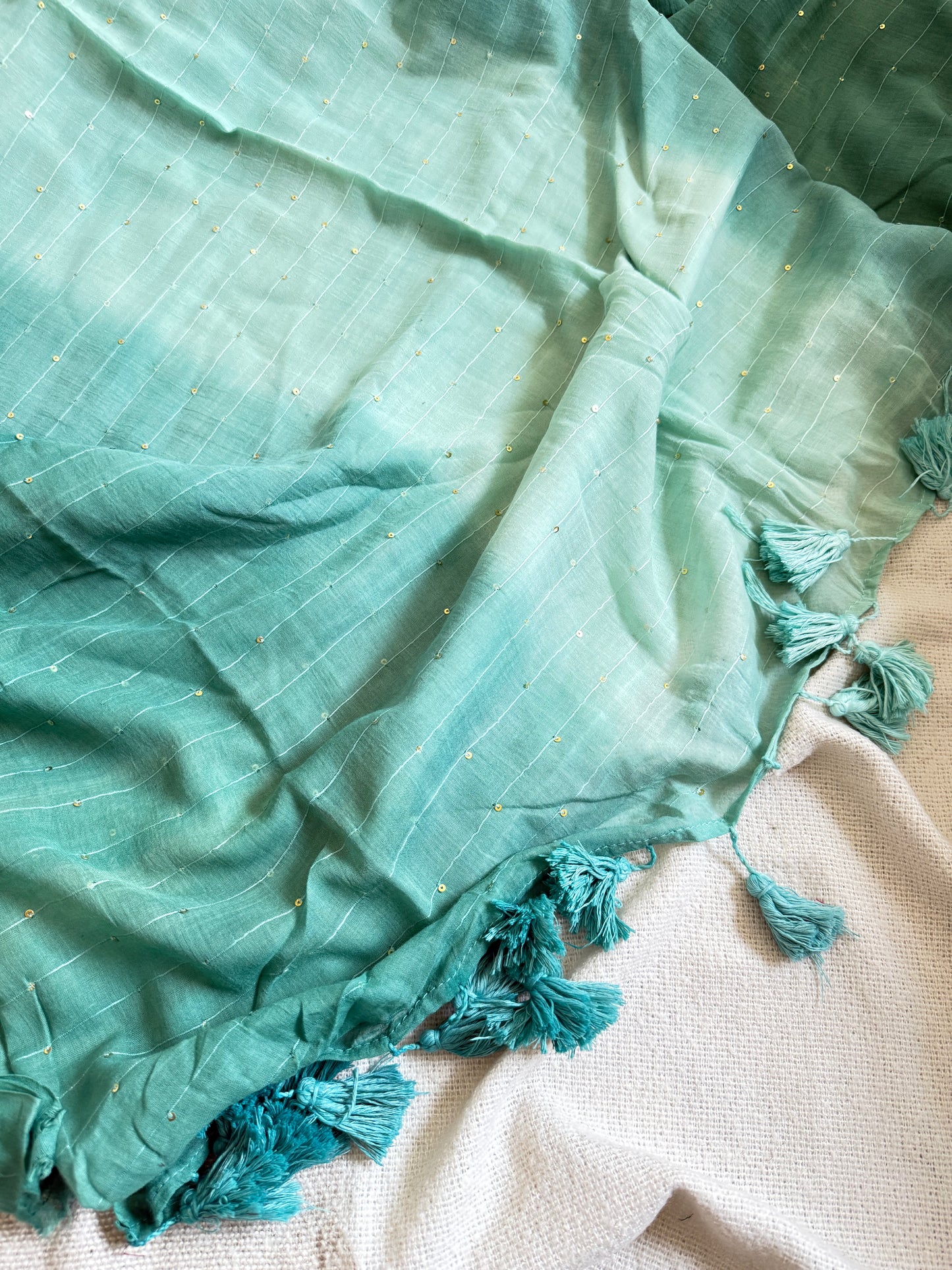 Tie-Dye Sitara (Aqua-Blue)