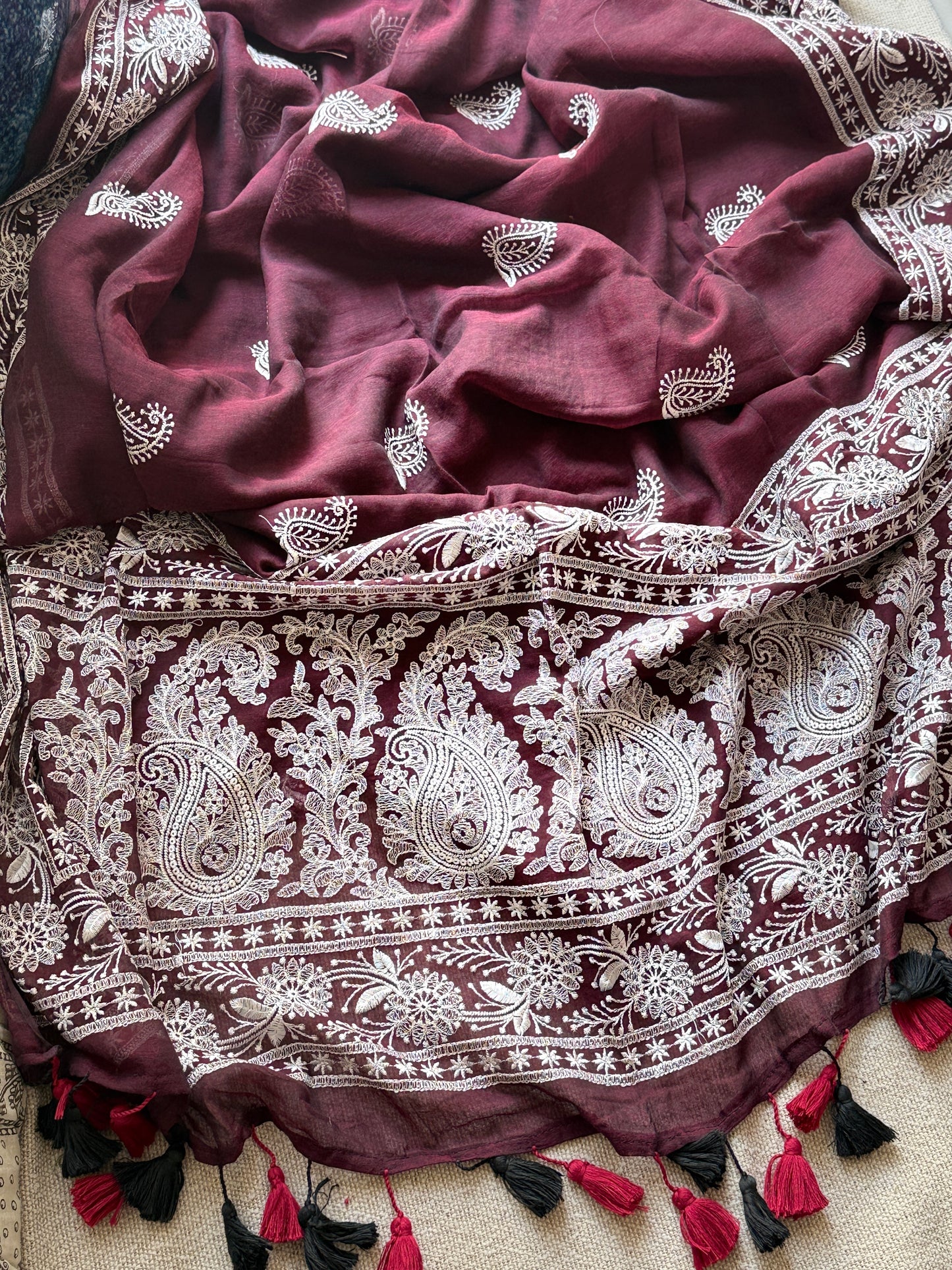 Nazaakat 🌸( Wine Red)