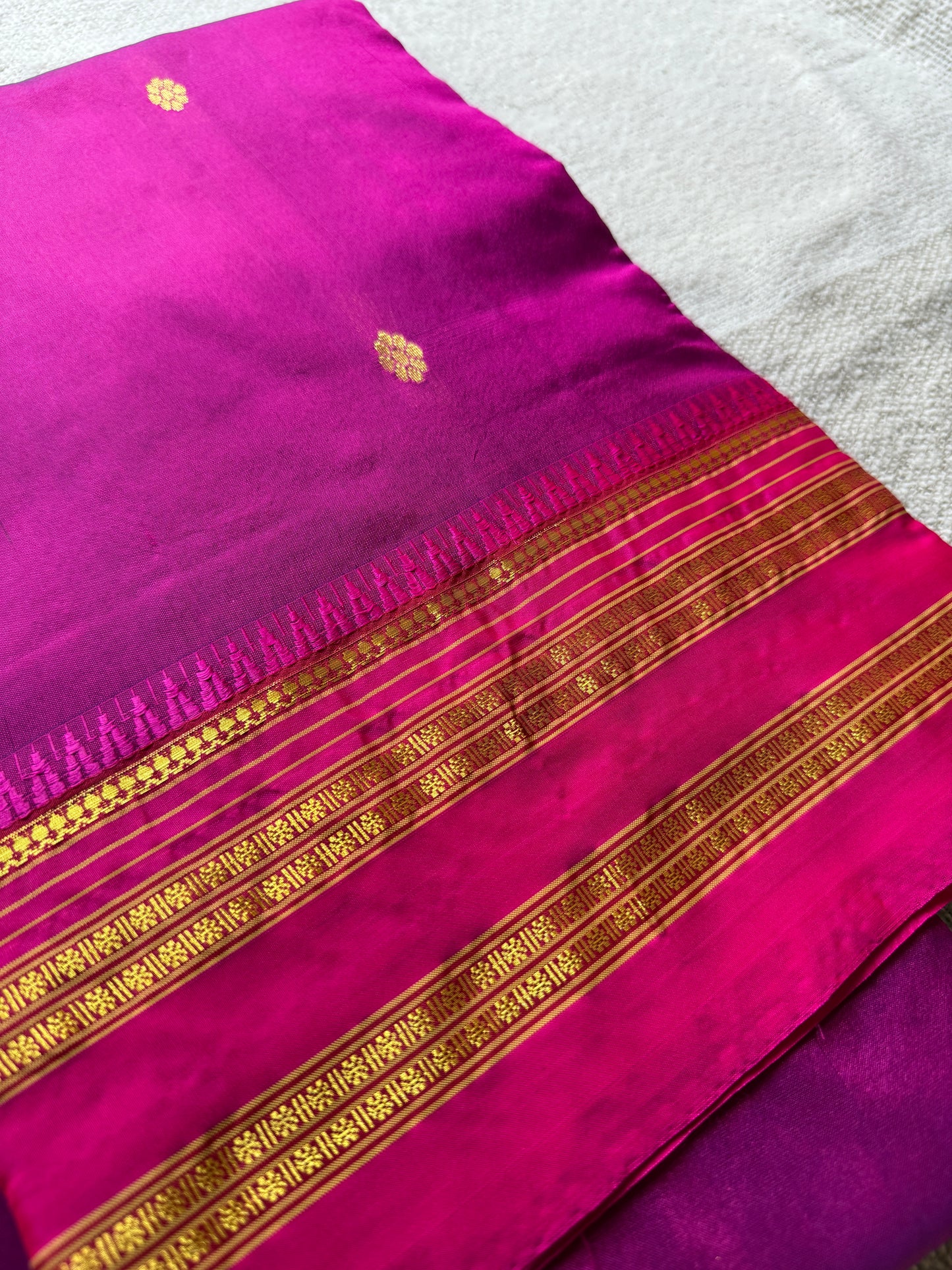 Pure Silk Pink Narayanpeth Saree