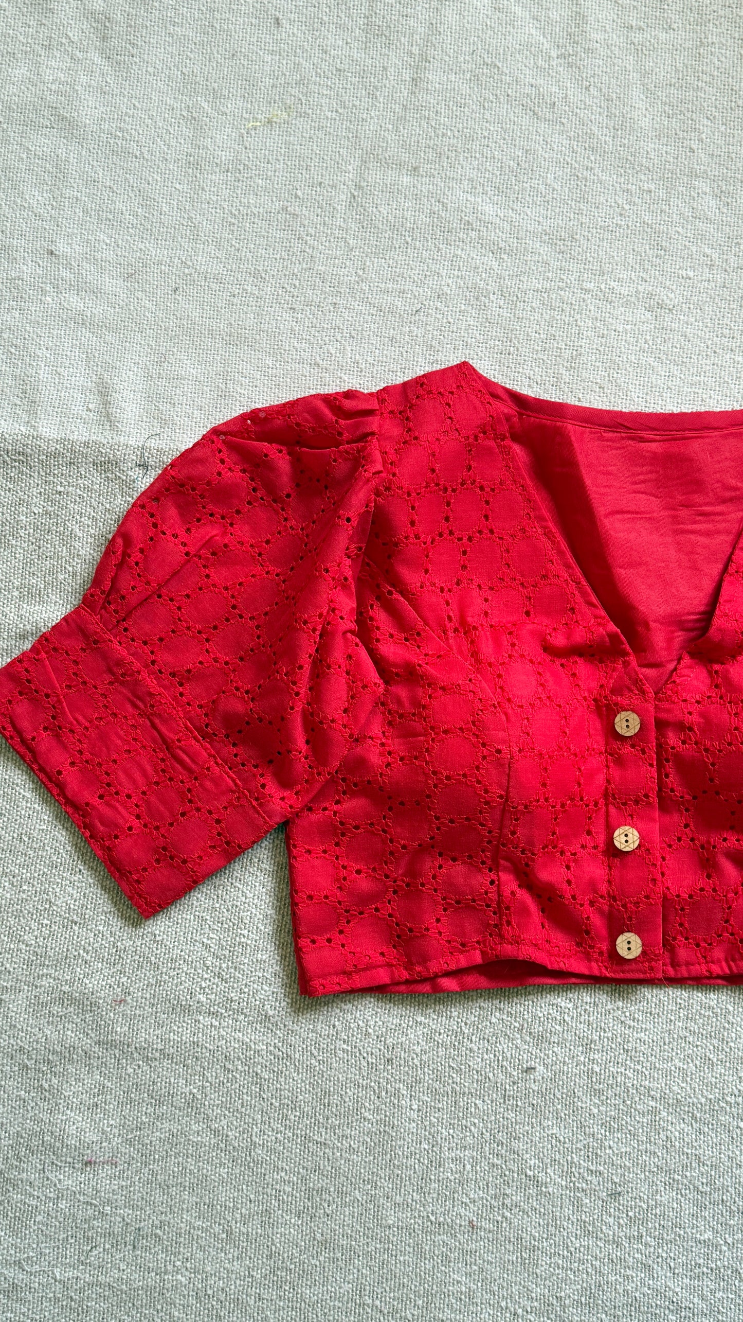 Hakoba (Red) Crop Top /Blouse 🌸