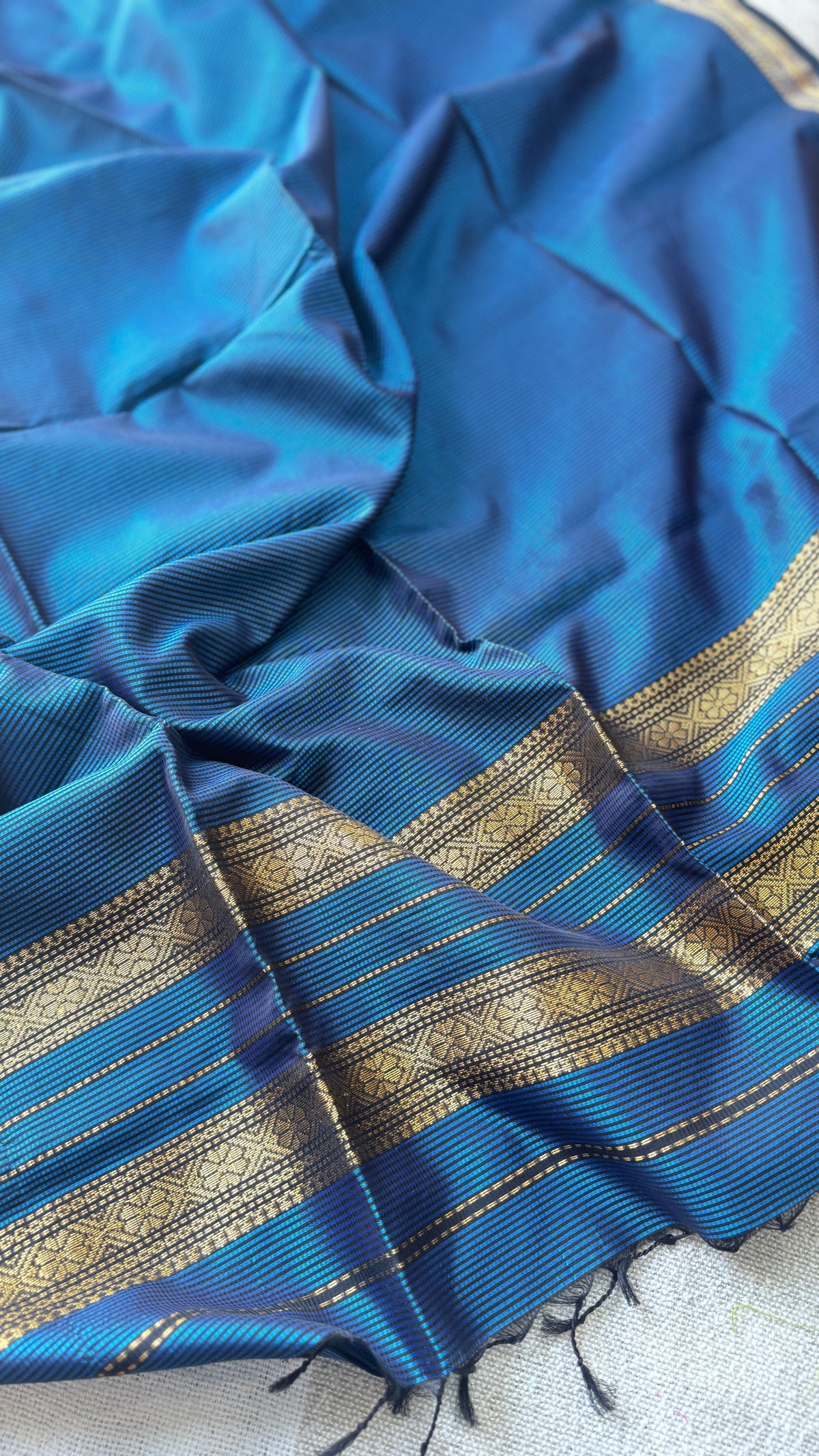 Garbh-Reshmi Maheshwari Ink Blue