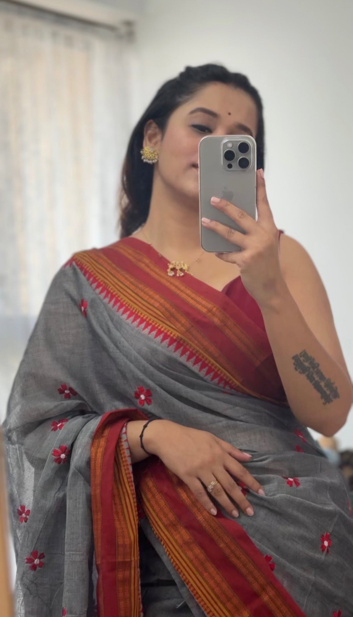 Narayanpeth Mercerise Cotton (Grey)