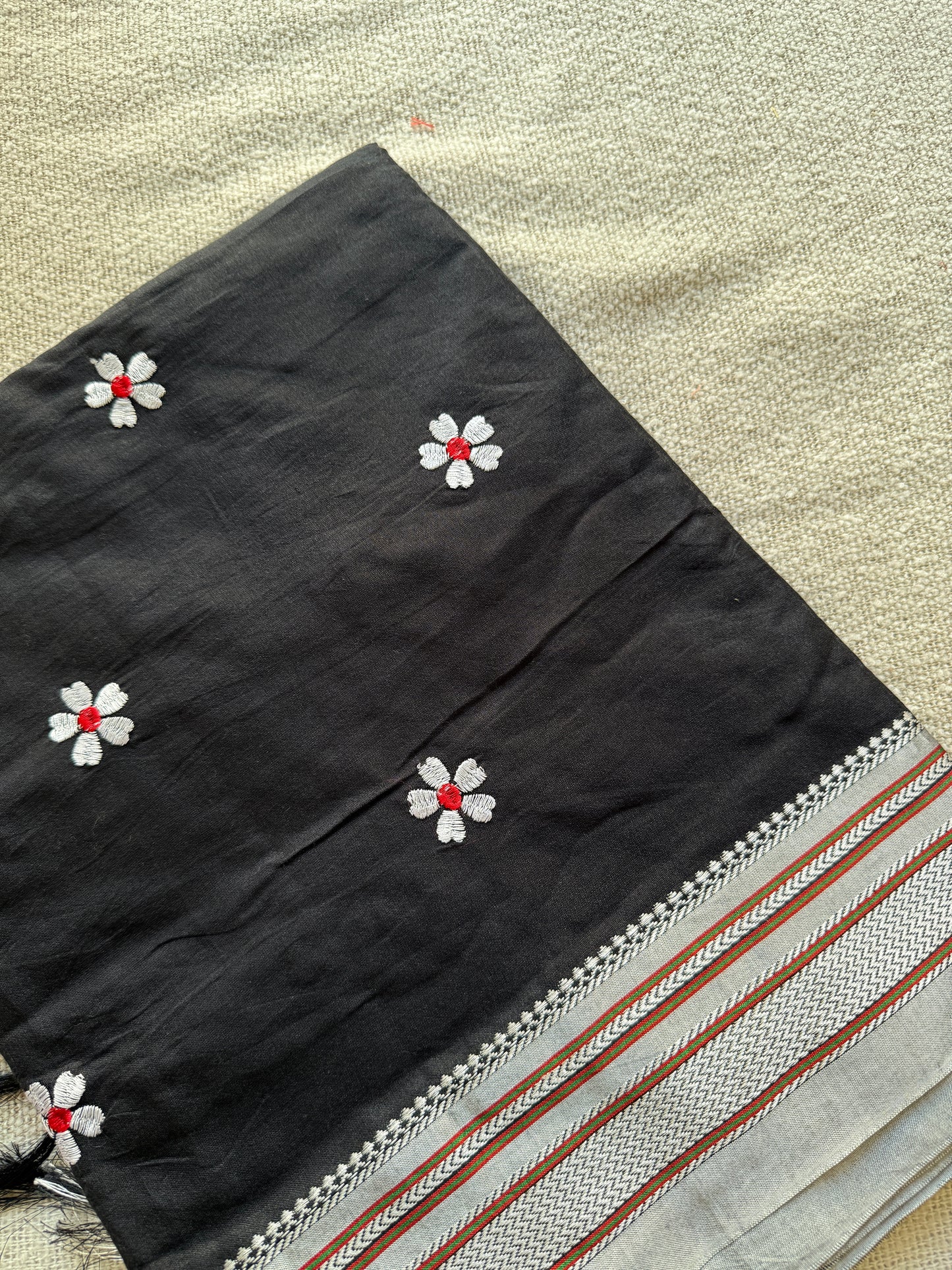 Sadafuli Black Irkal Saree