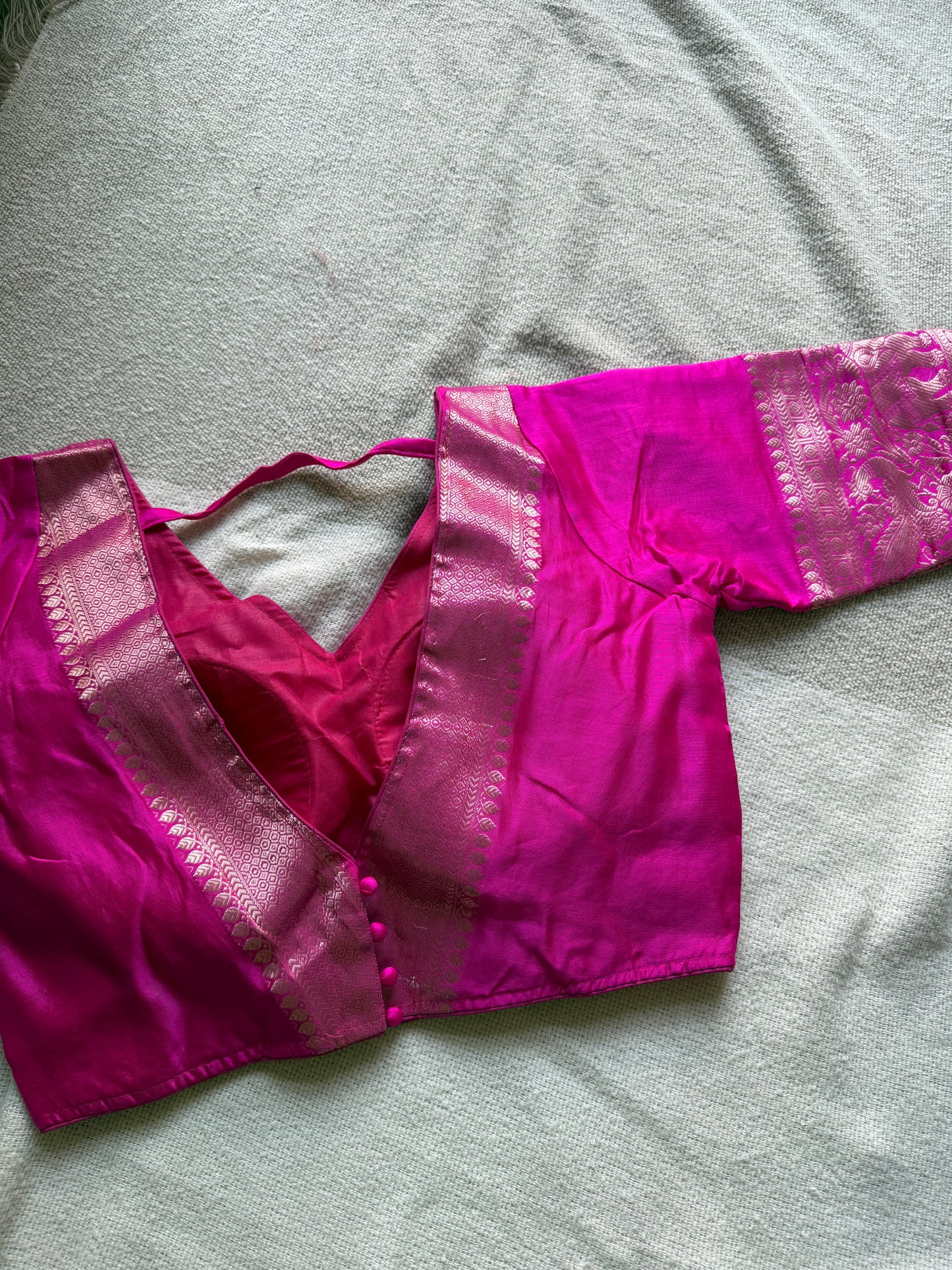 Rani Pink Silk Blouse