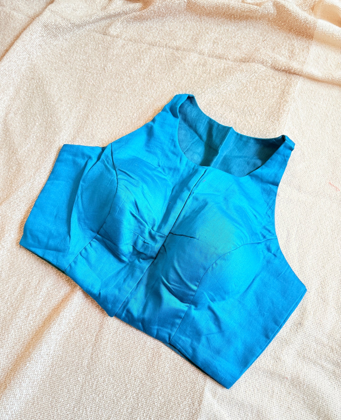Halterneck Ink Blue Blouse 🌸