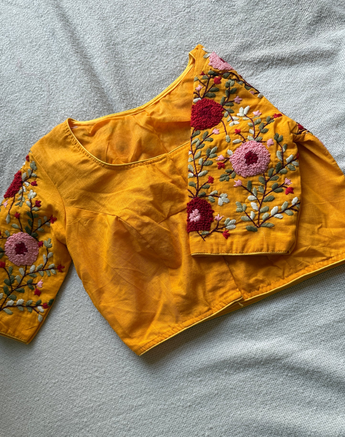 Yellow Handwork Blouse