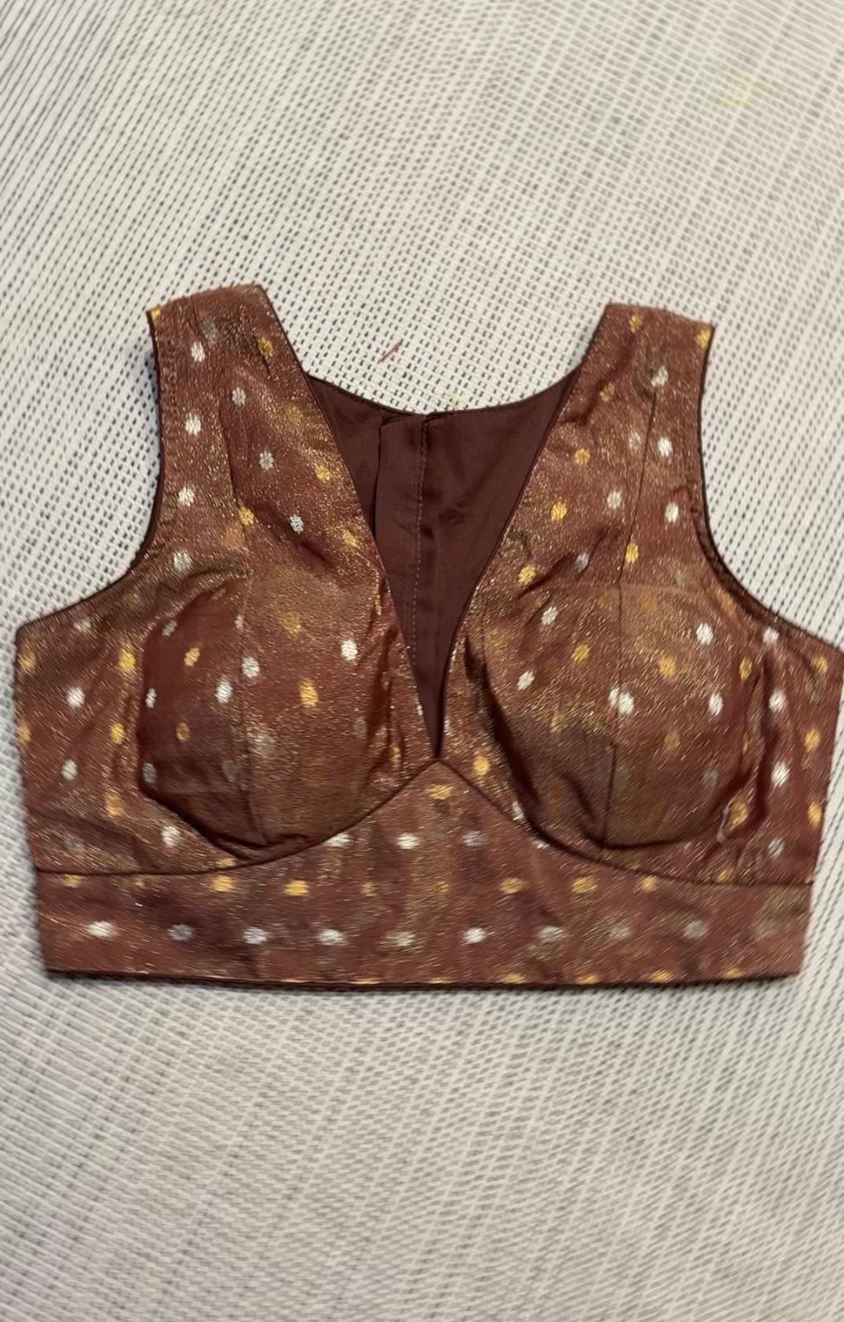 Metallic Brown Blouse
