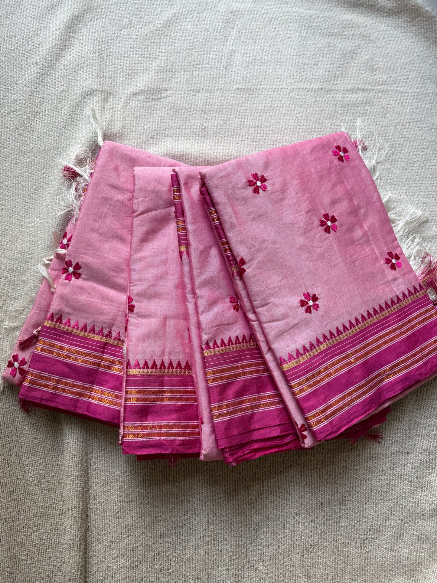 Pink Narayanpeth Sadafuli Saree
