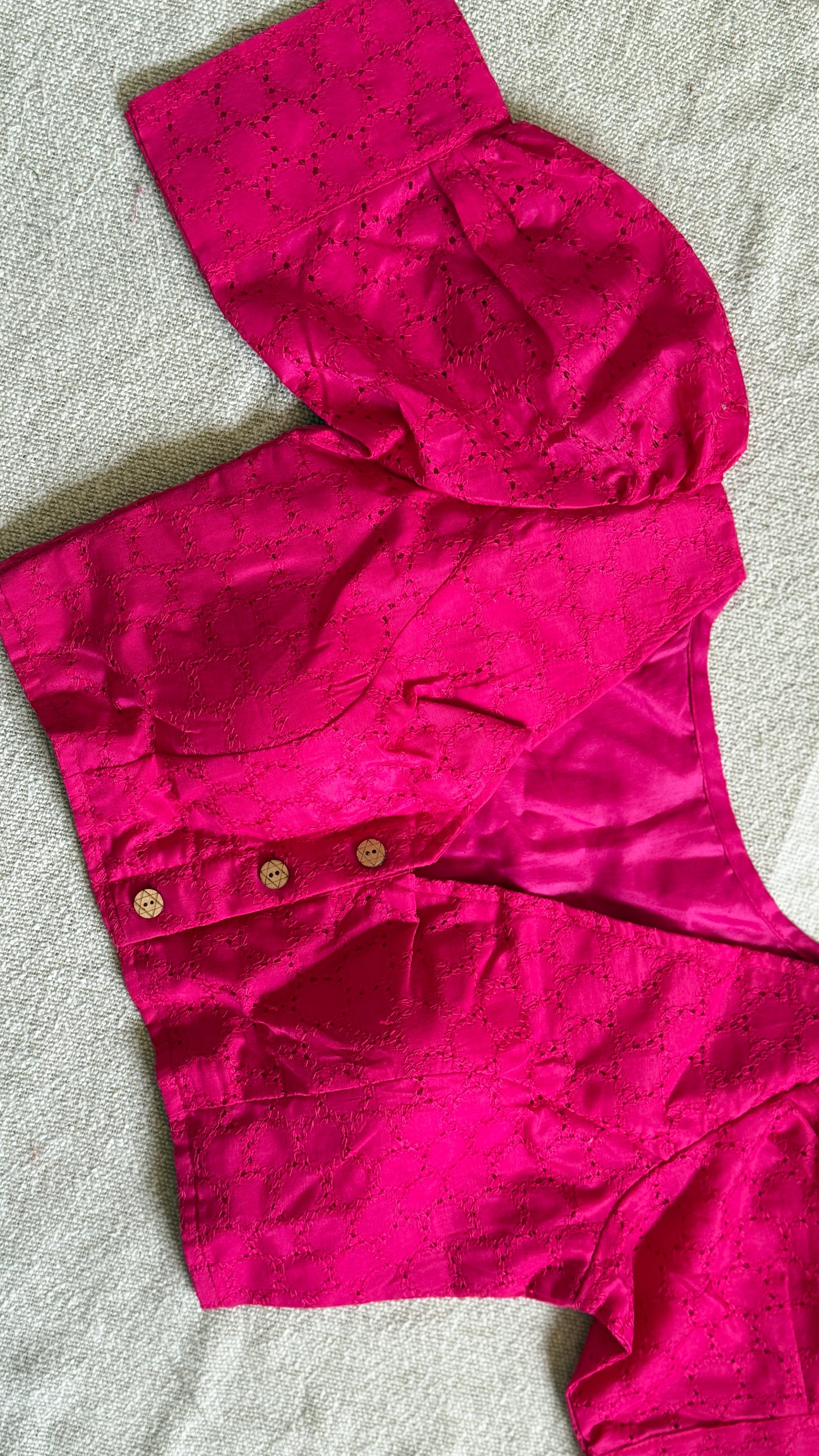 Hakoba (Hot Pink) Crop Top /Blouse 🌸
