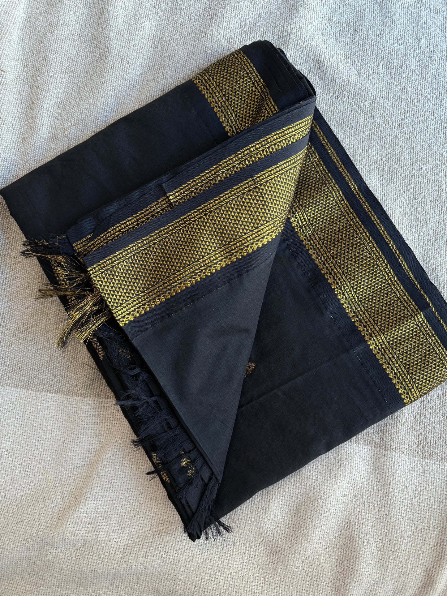 Gadwal Black Saree