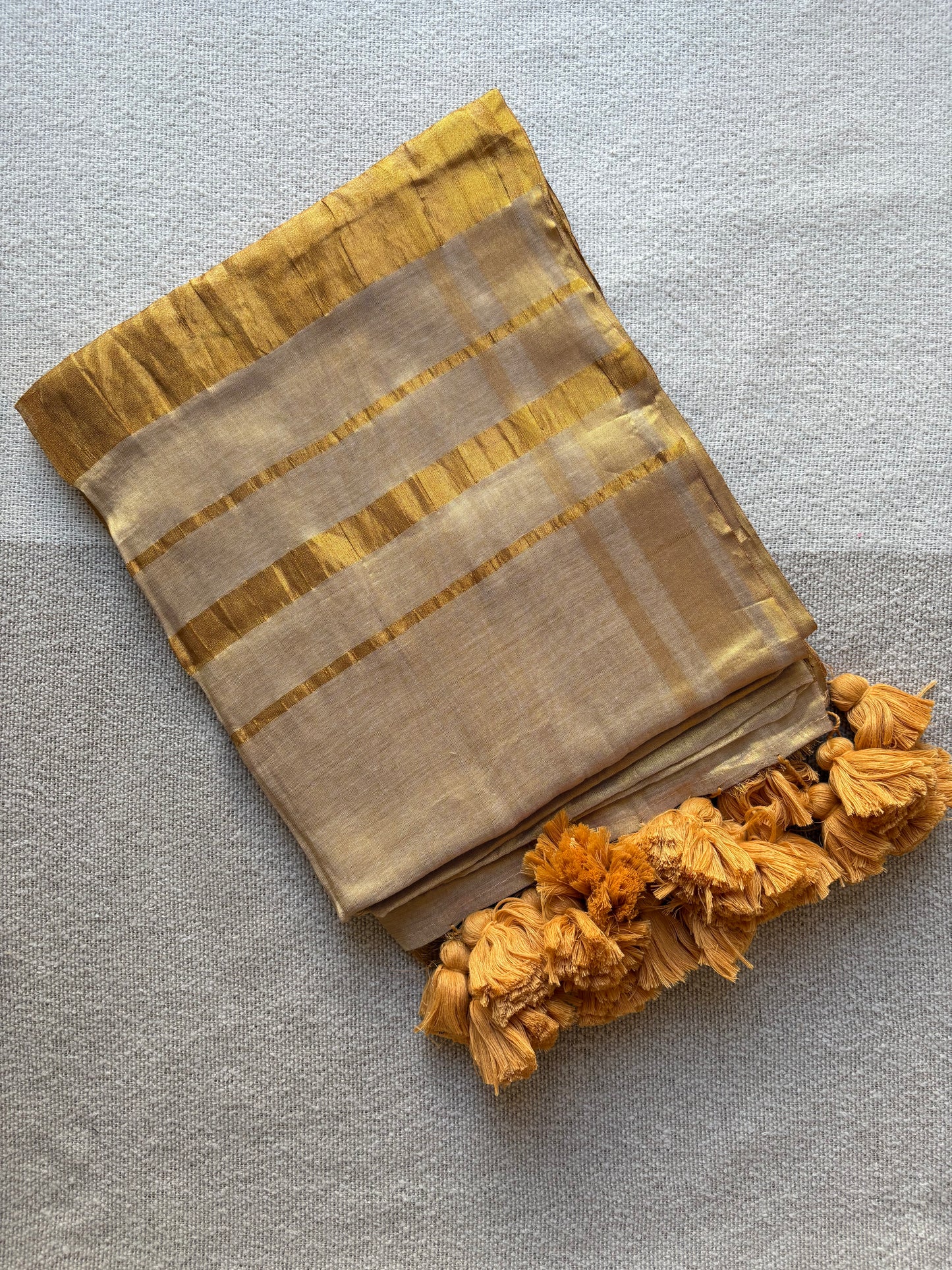 Golden Tissue Saree