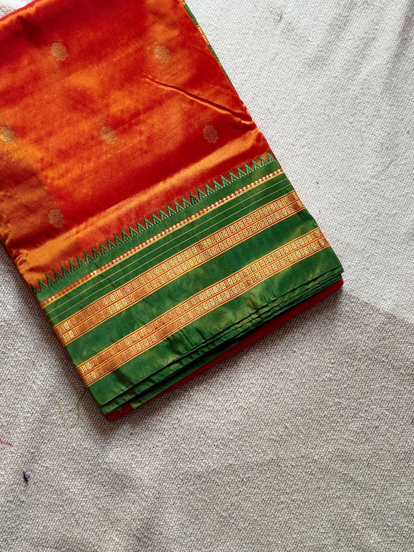 Narayanpeth Semi-Silk Yellow