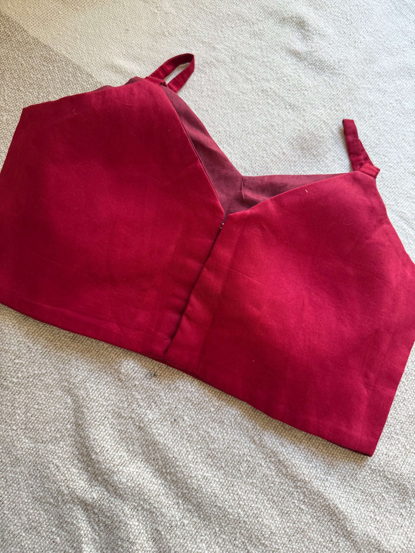 Maroon Noodle Strap Blouse
