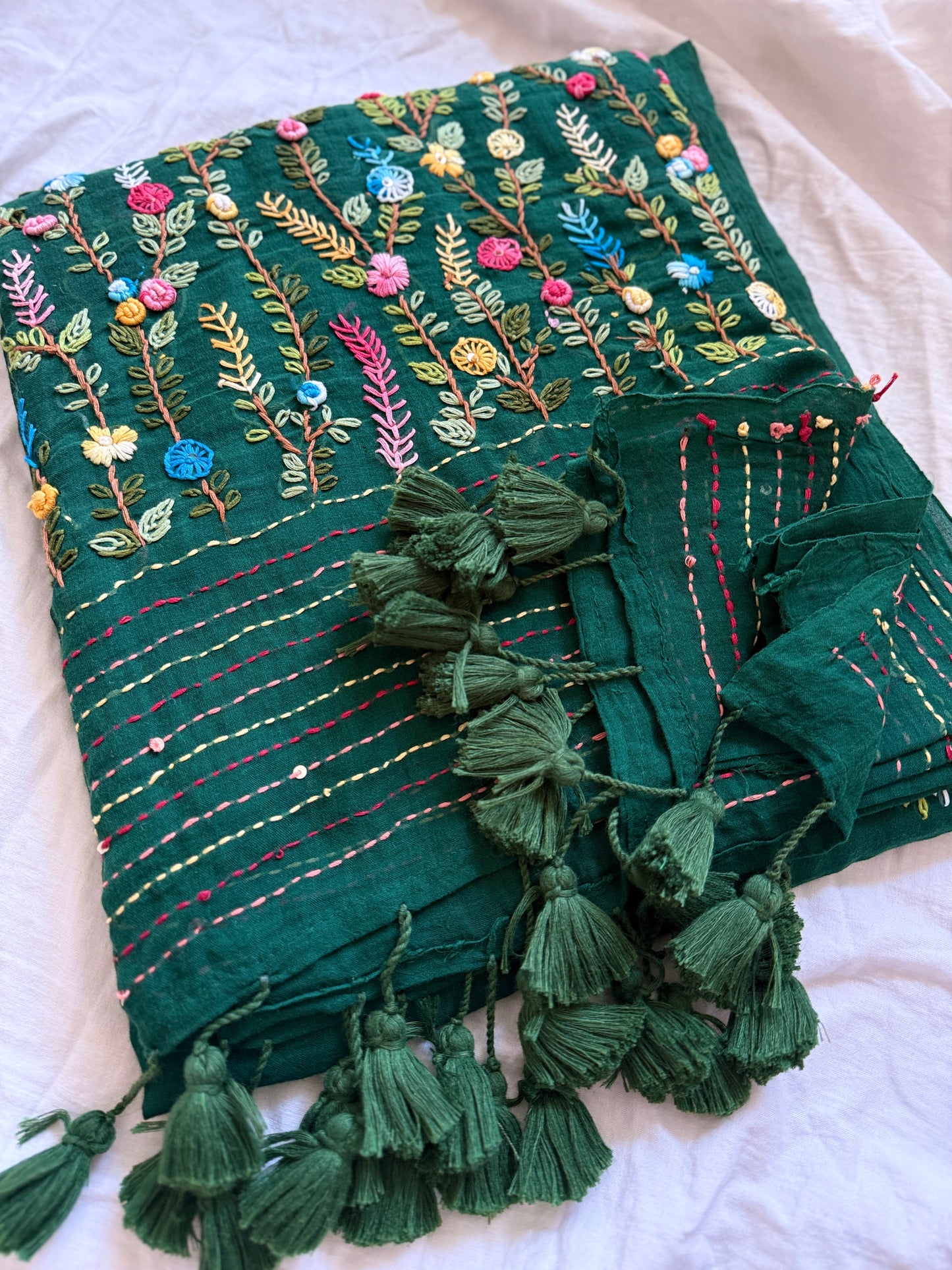 Green Manjari Saree