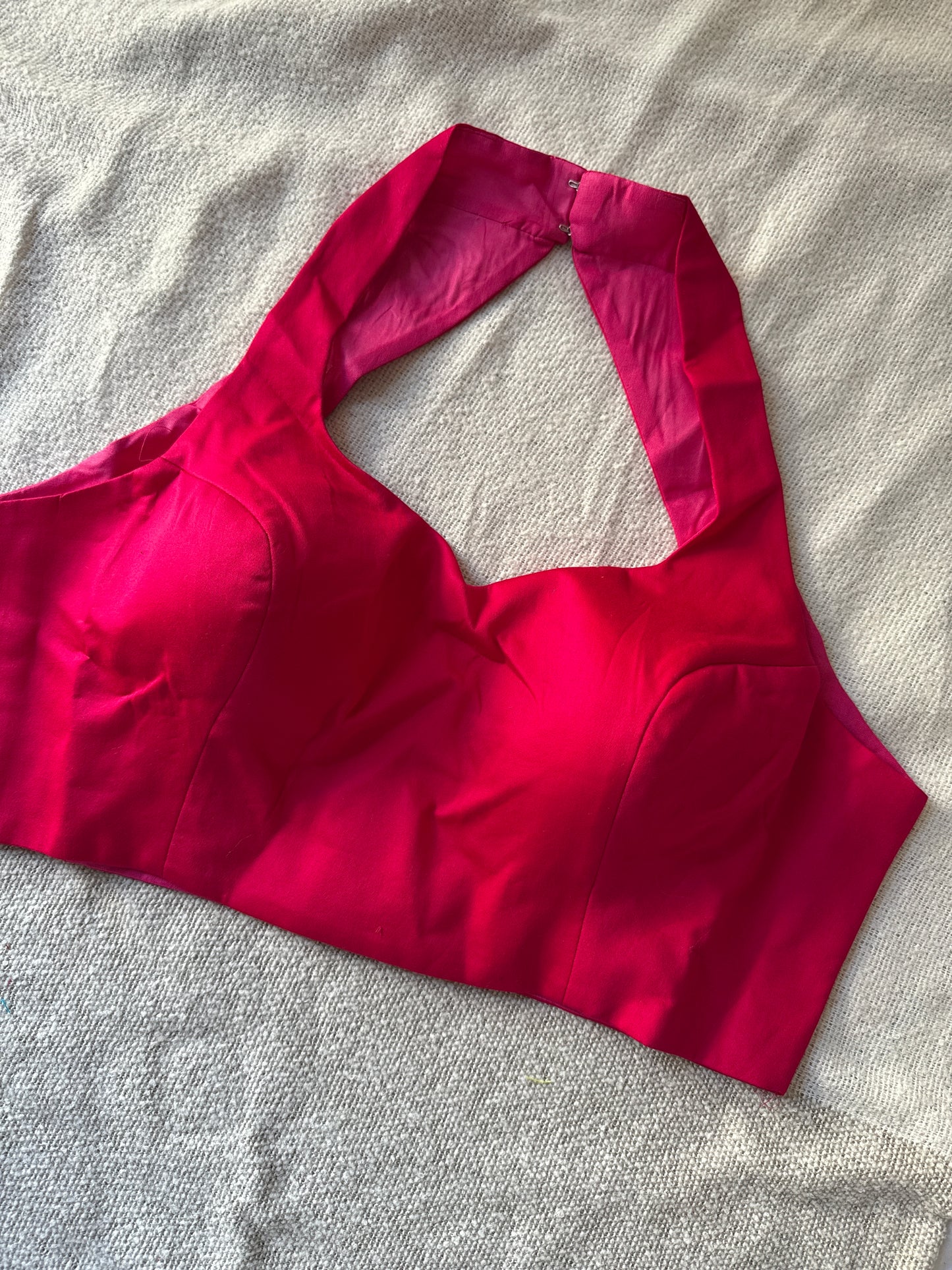 Halter Hot Pink Blouse