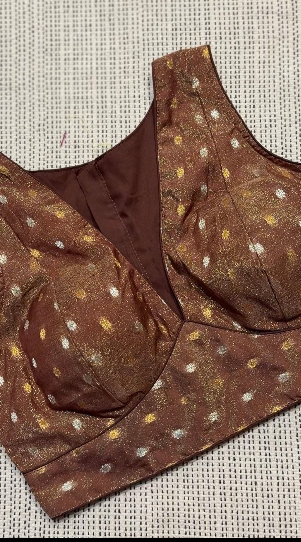 Metallic Brown Blouse