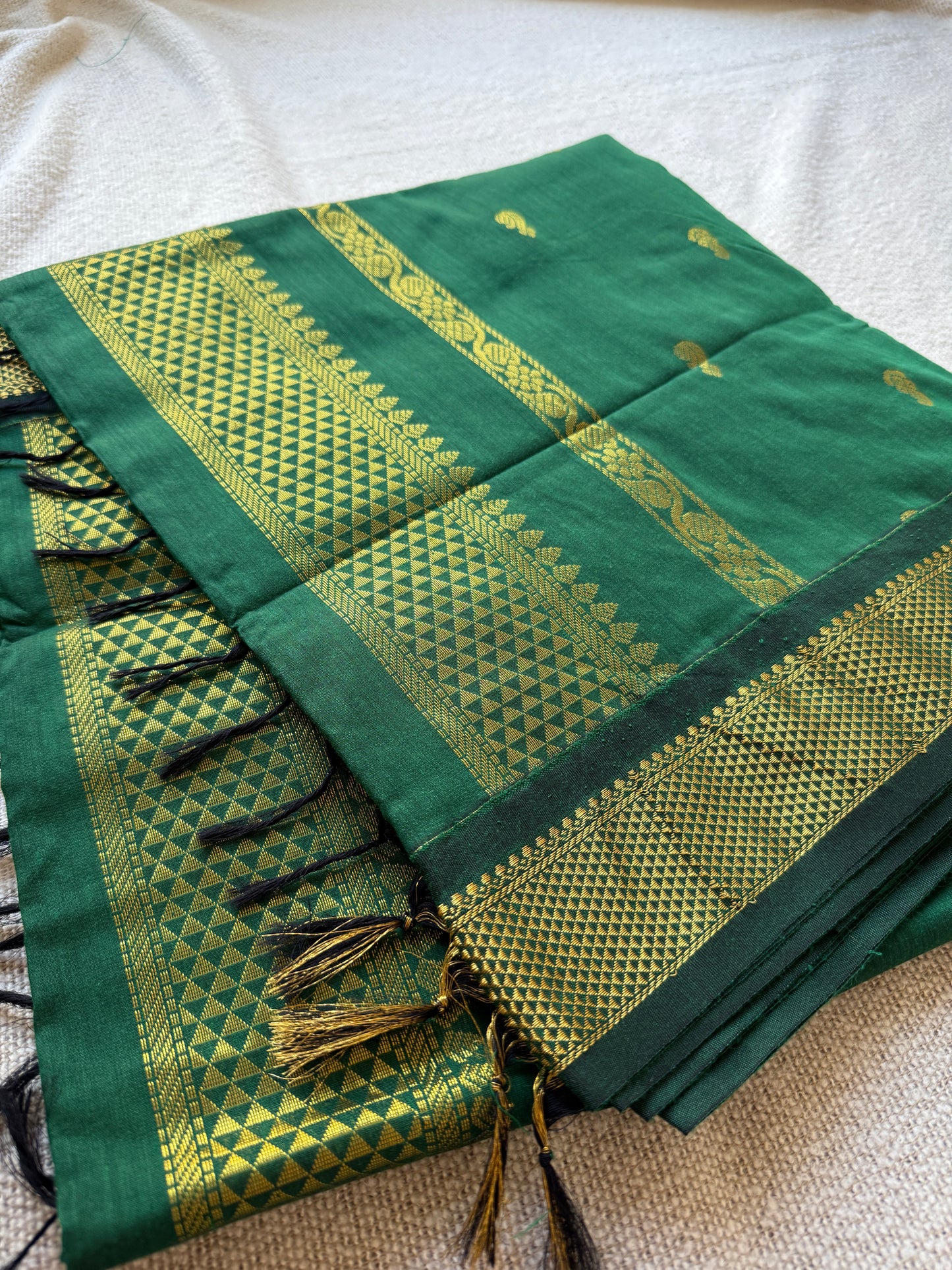 Green Gadwal Saree