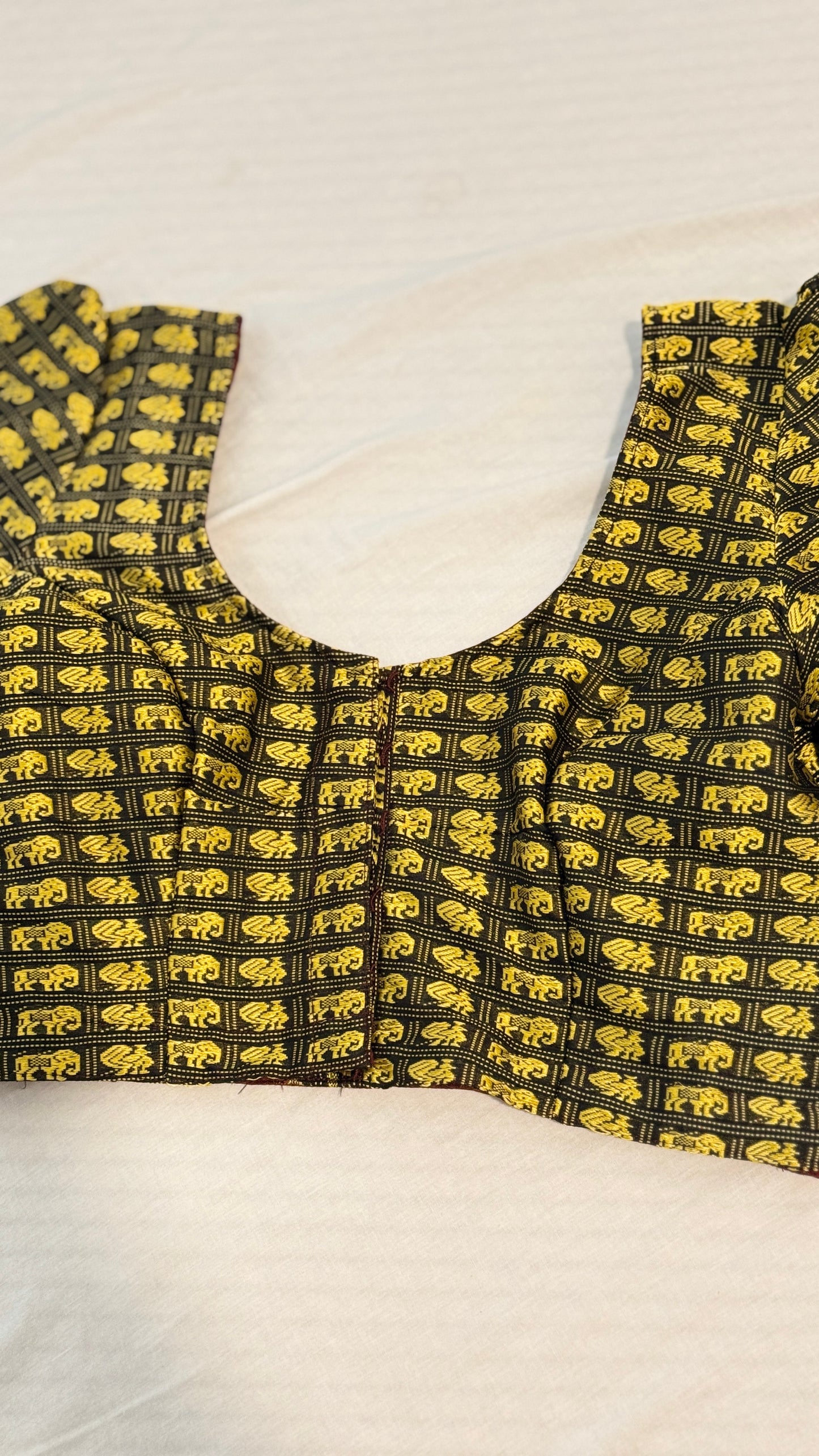 HaatiMor Lemon Yellow Puff Sleeved Blouse 🌸