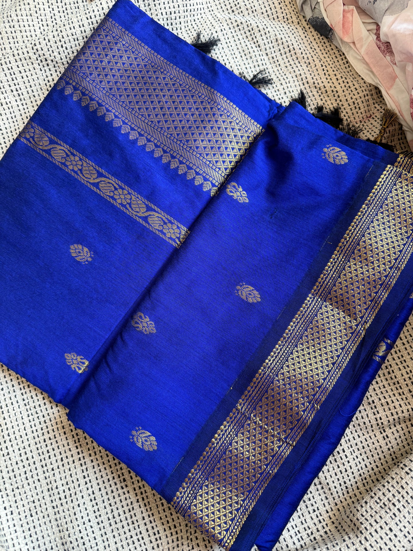 Blue Gadwal Saree