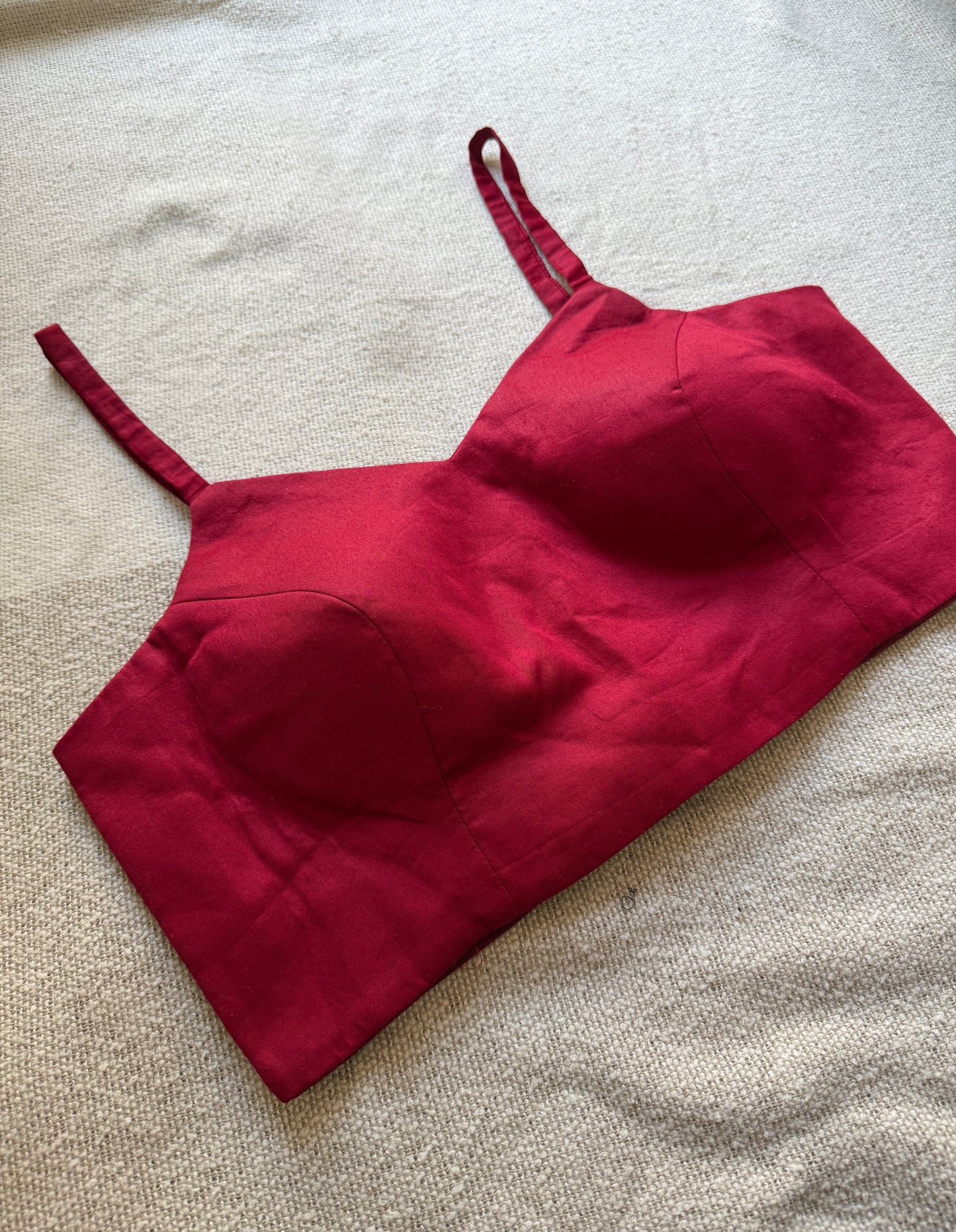 Maroon Noodle Strap Blouse