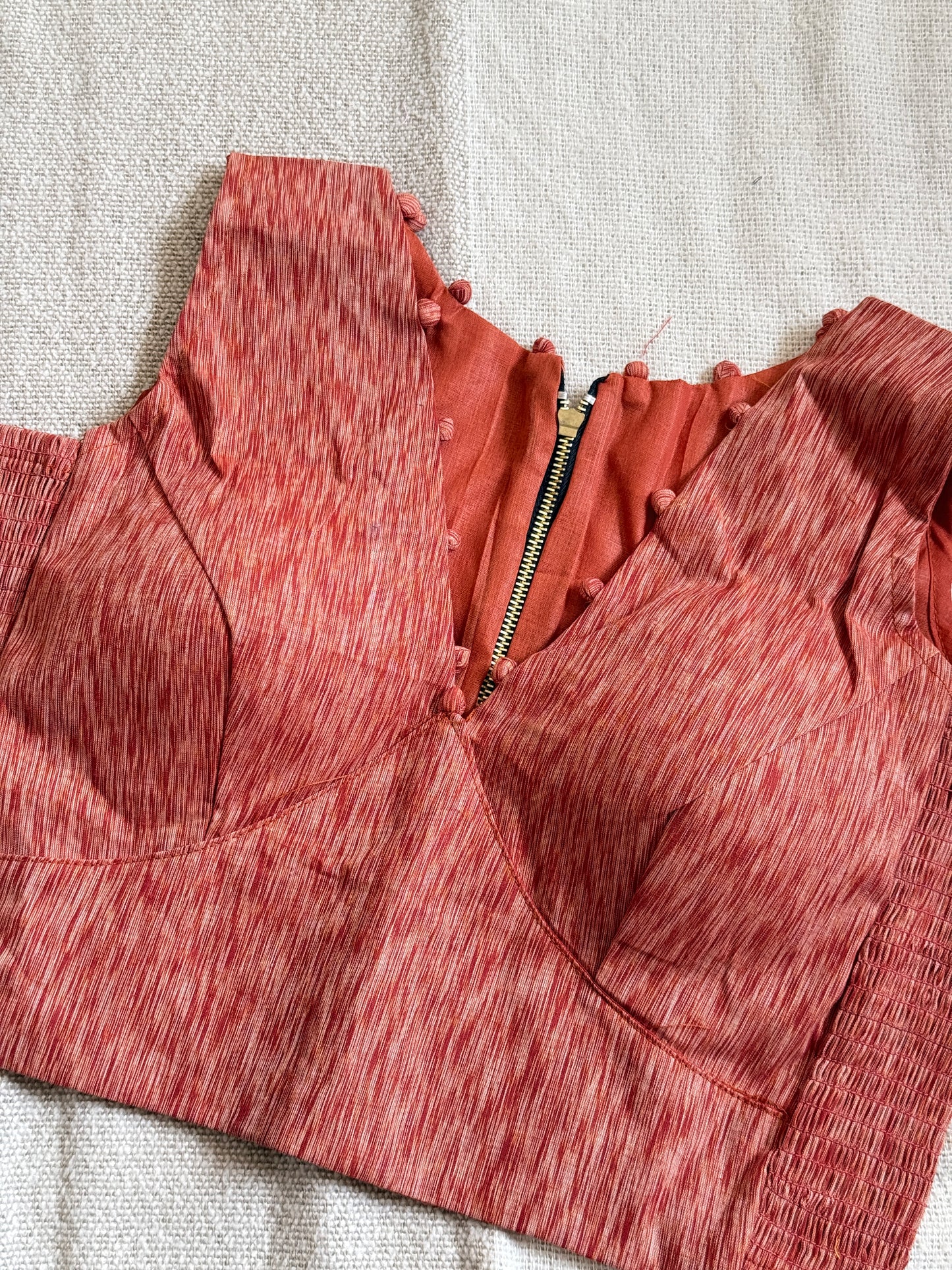 Side Stretch V Neck Blouse 🌸