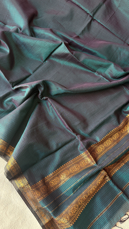 Garbh-Reshmi Maheshwari (Peacock Green)