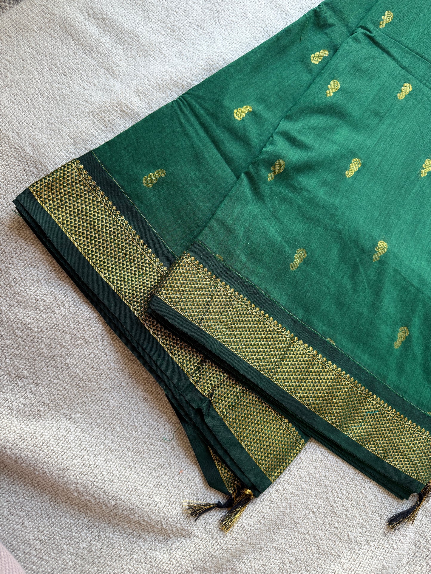 Green Gadwal Saree
