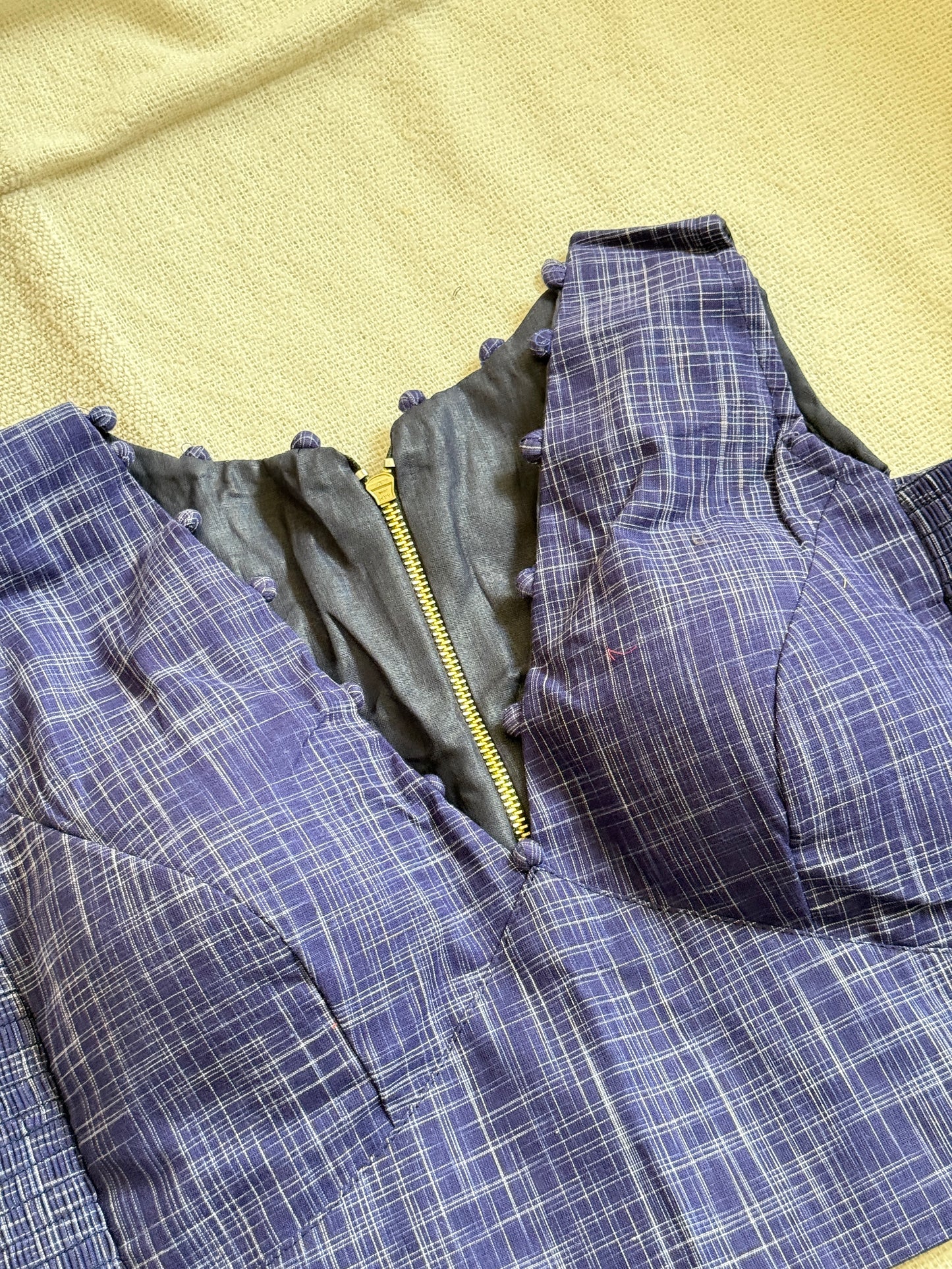 Side Stretch V Neck Blouse