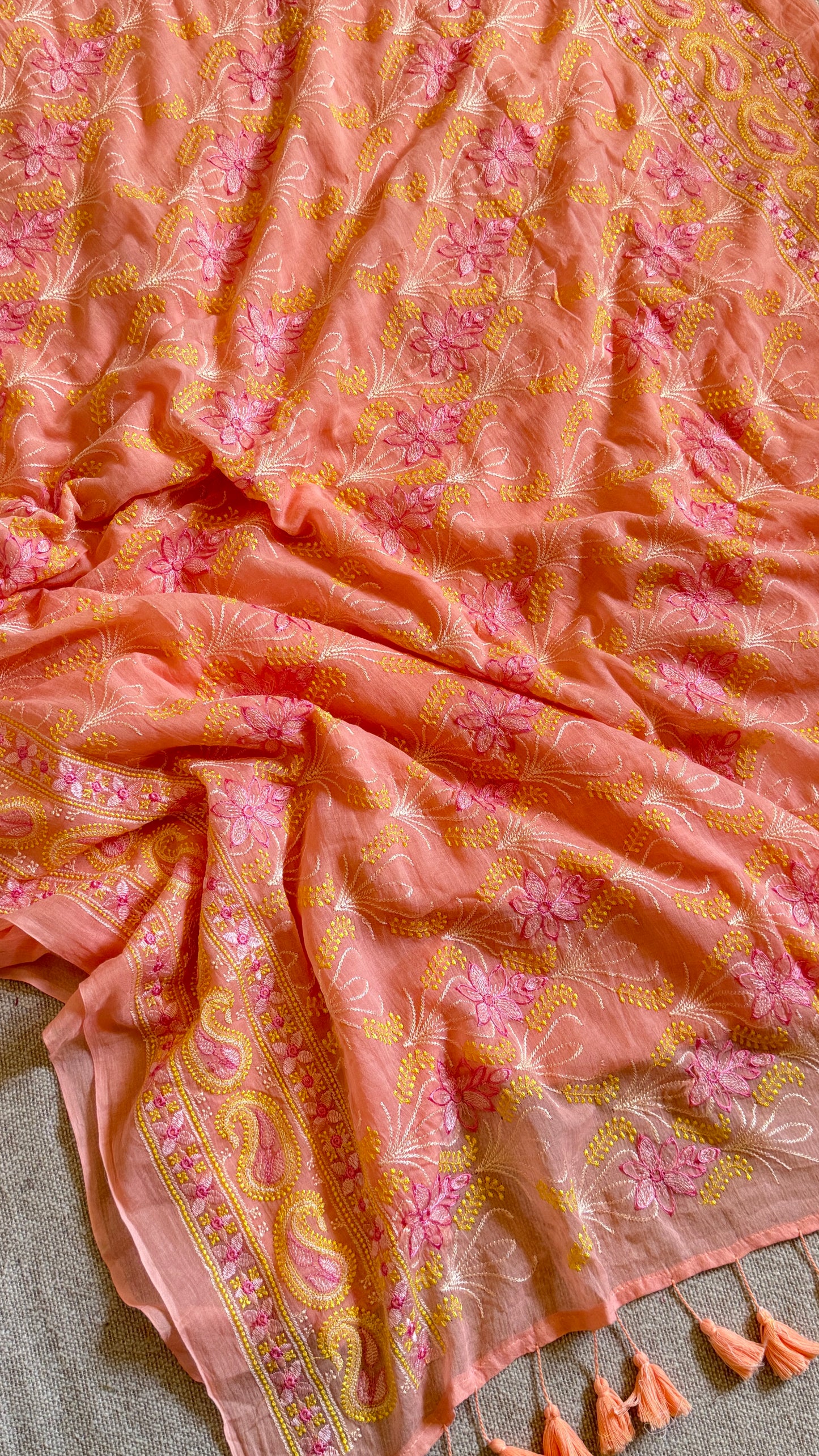 Nakshi (Nazaakat) 🌸 Peach