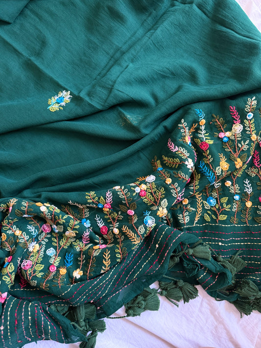 Green Manjari Saree
