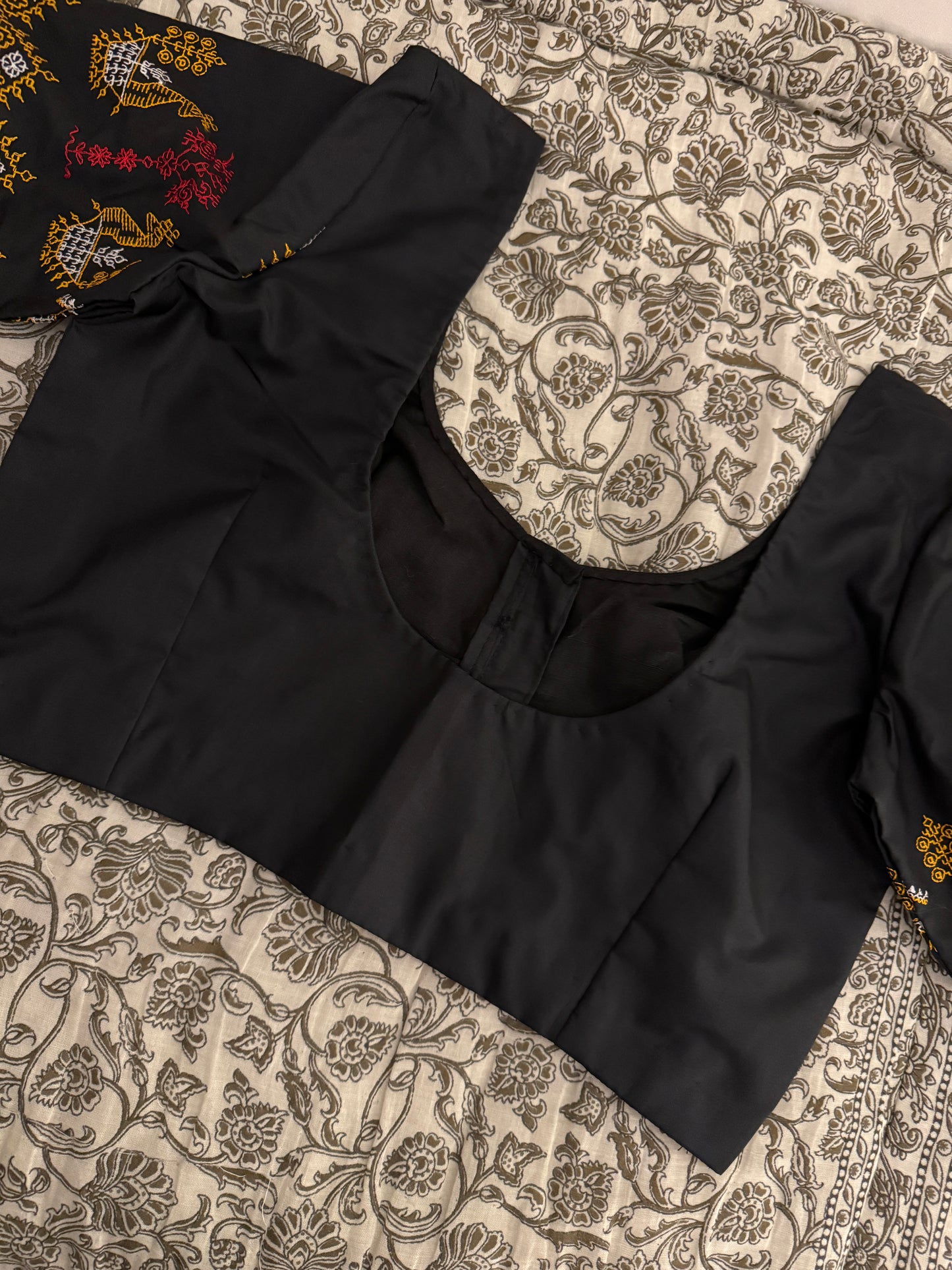 Black Kasuti Work Blouse
