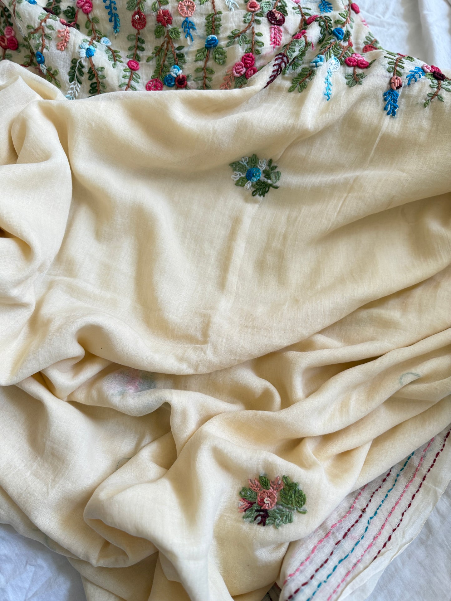 Off white Manjari saree