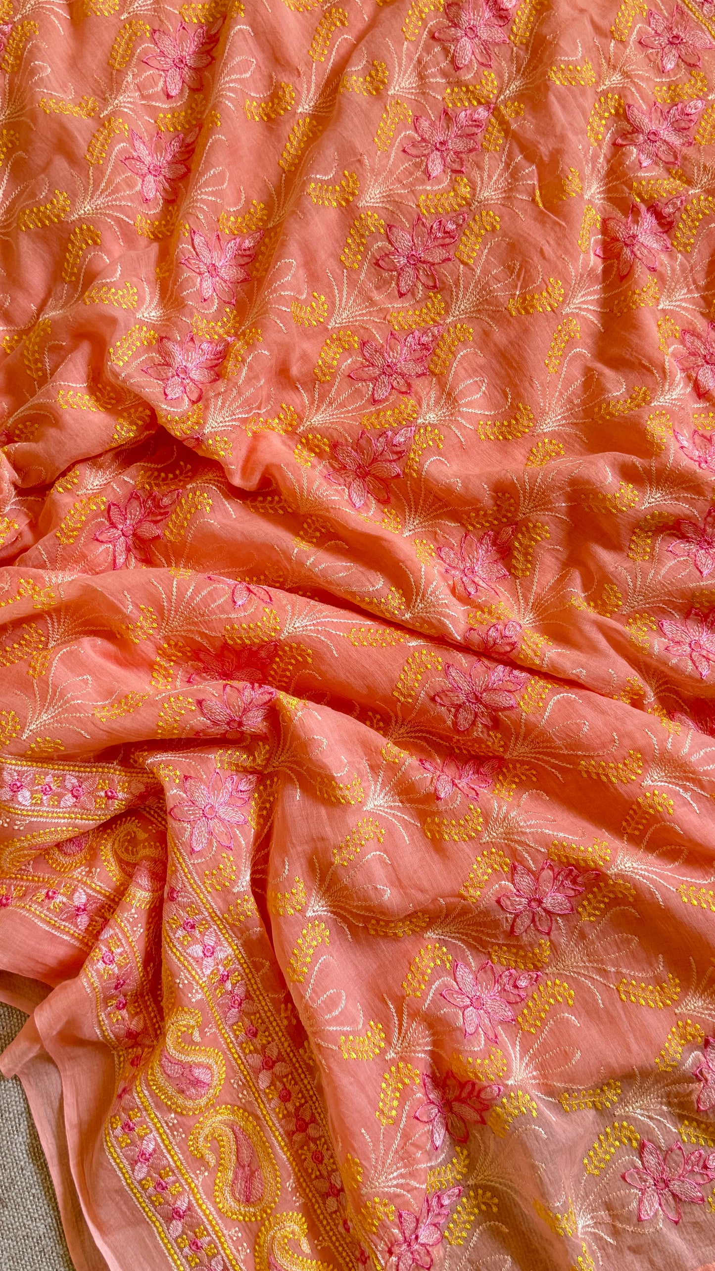Nakshi (Nazaakat) 🌸 Peach