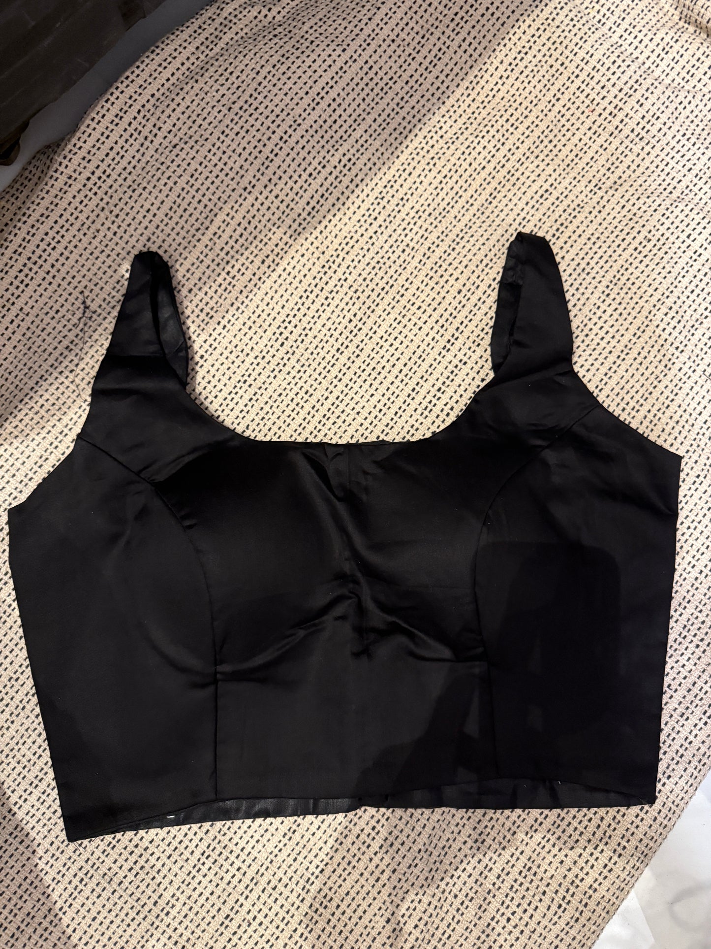 Black Noodle Strap Blouse