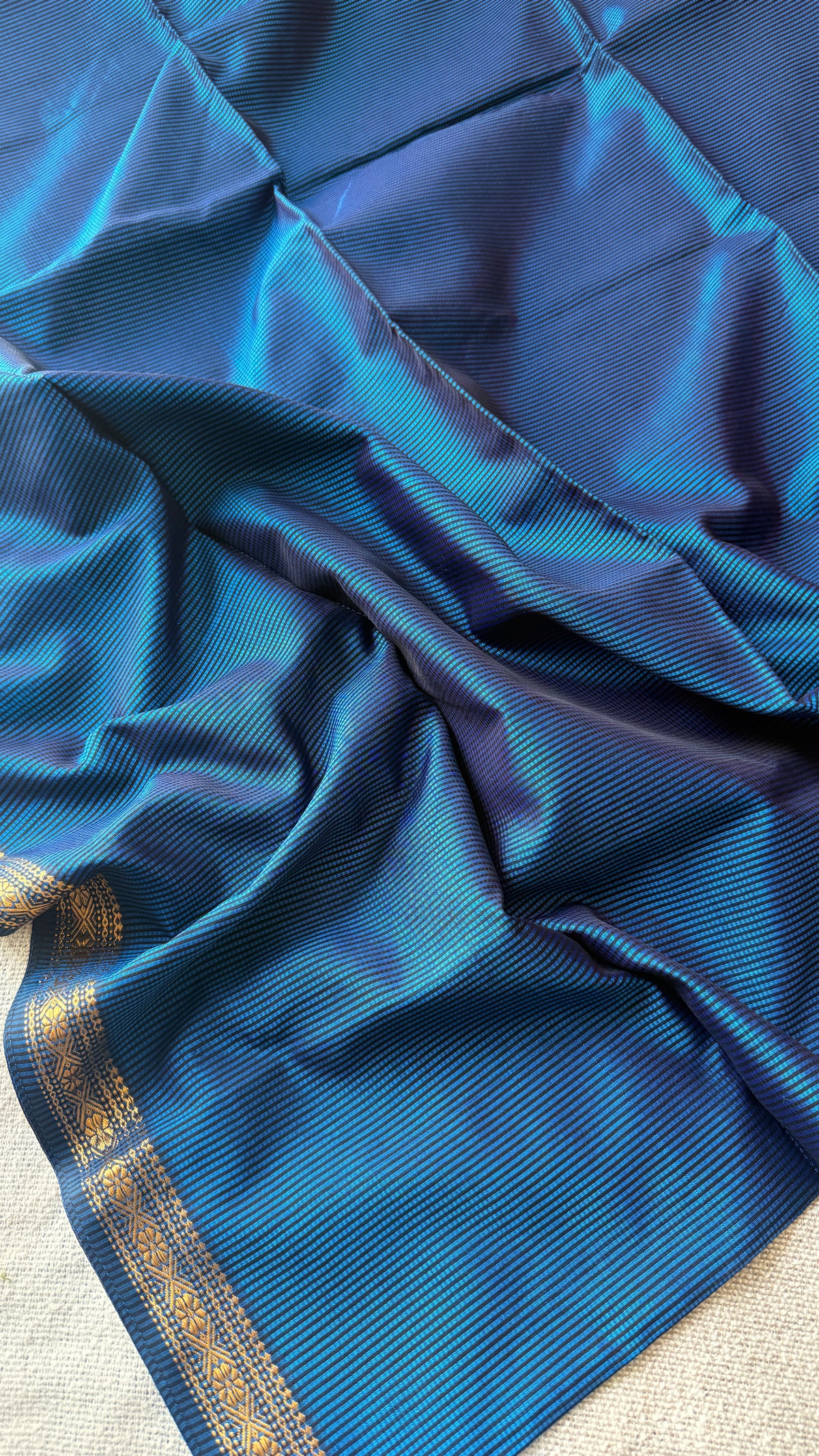 Garbh-Reshmi Maheshwari Ink Blue