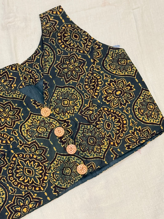 Ajrakh Printed Modal Blouse