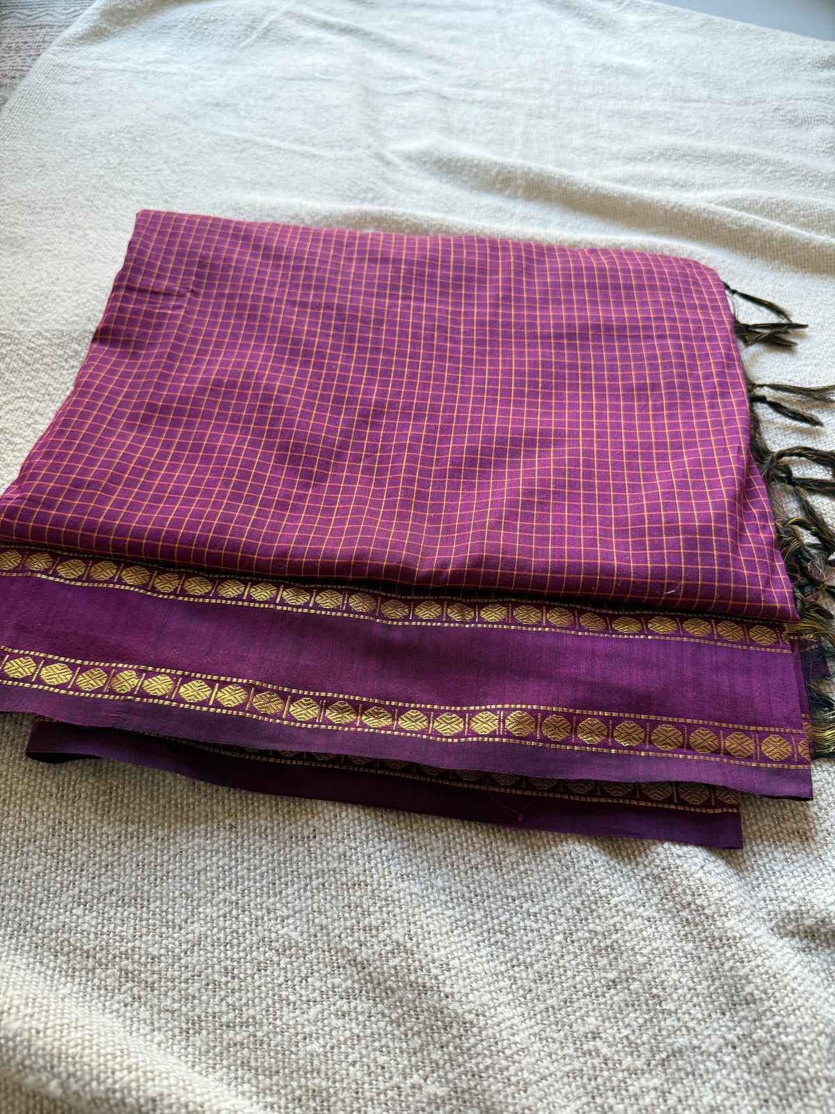Maroon Gadwal Vitange saree