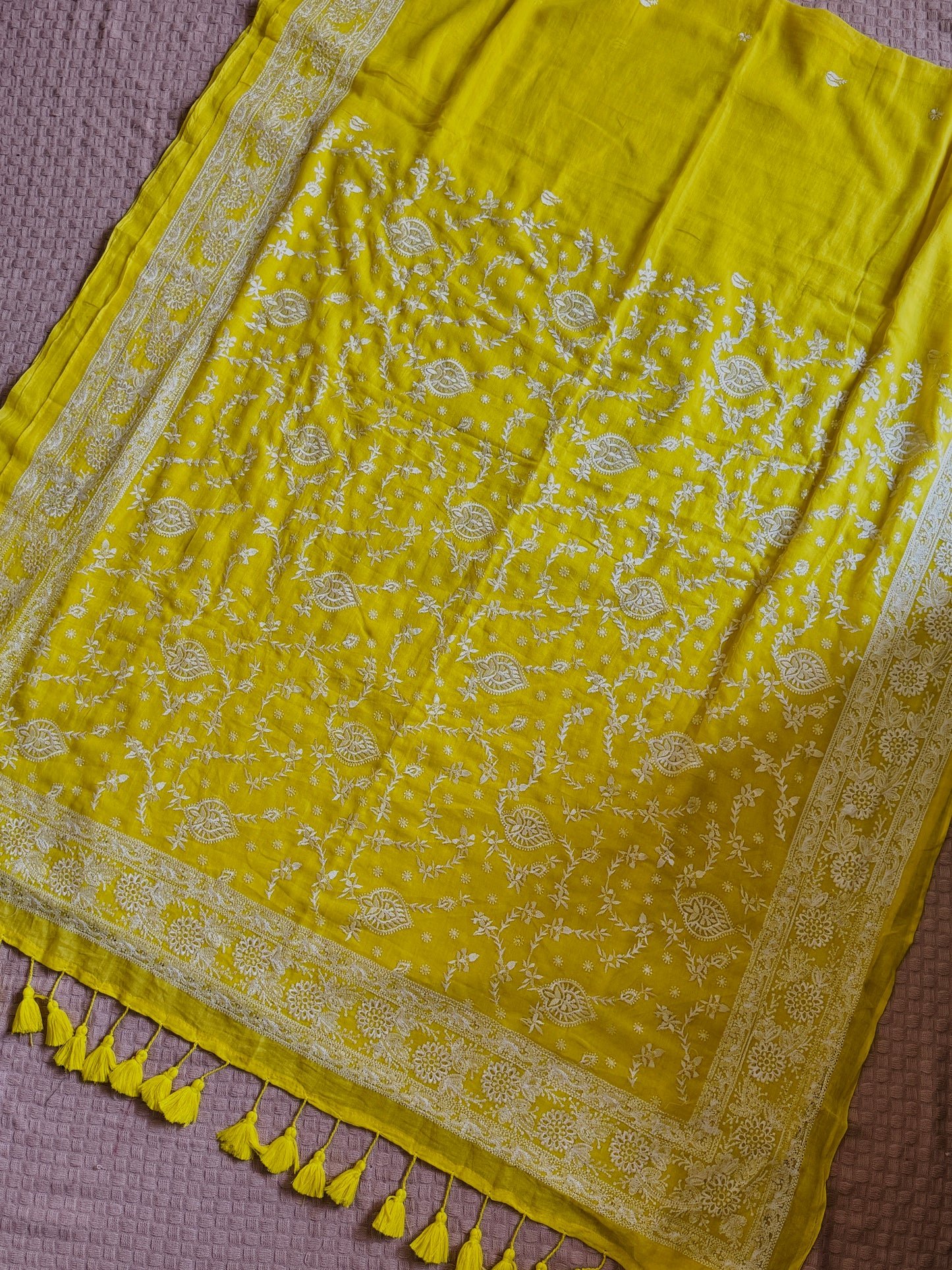 Nazaakat ( Nakshi ) Yellow