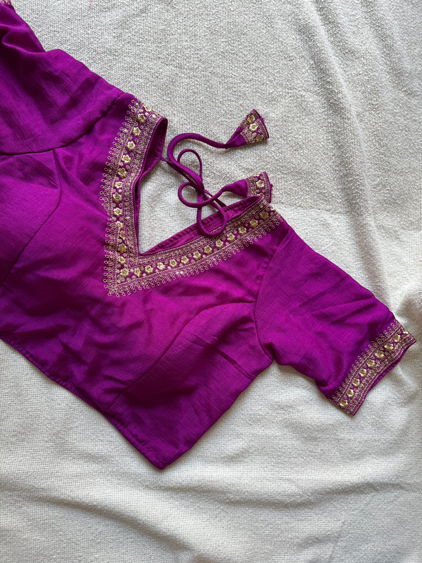 Purple Silk Blouse