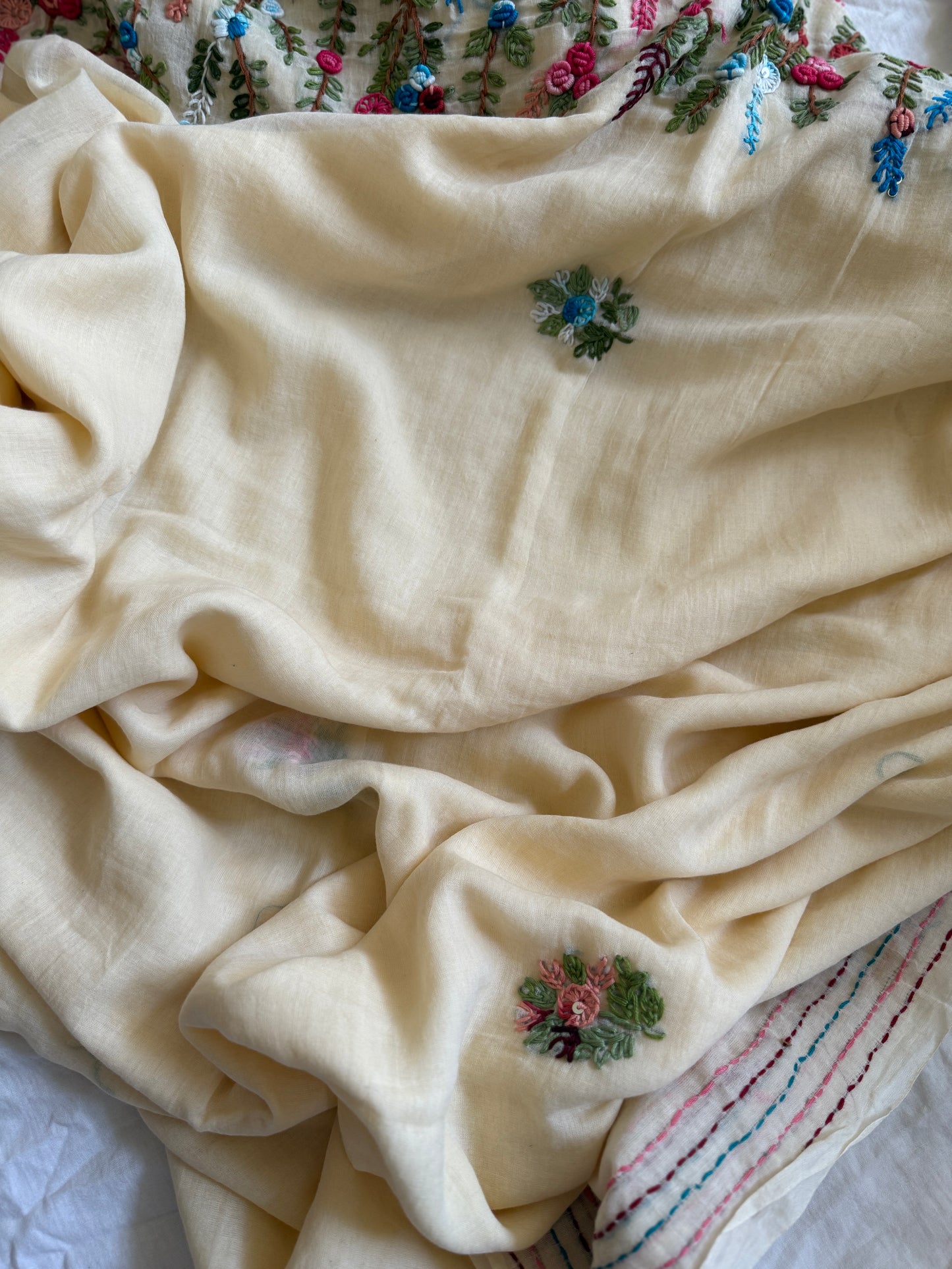 Off white Manjari saree