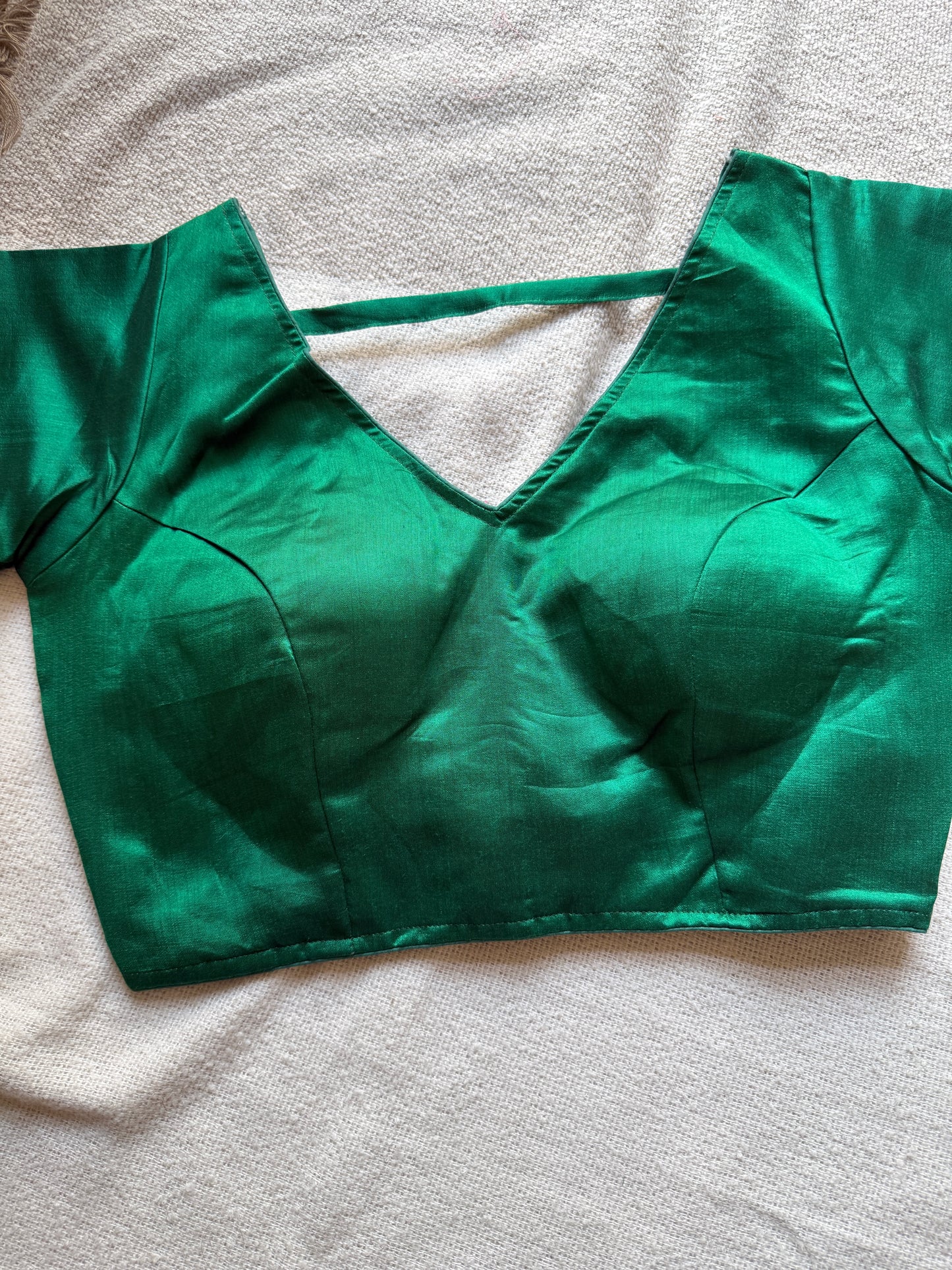 Green Silk Blouse