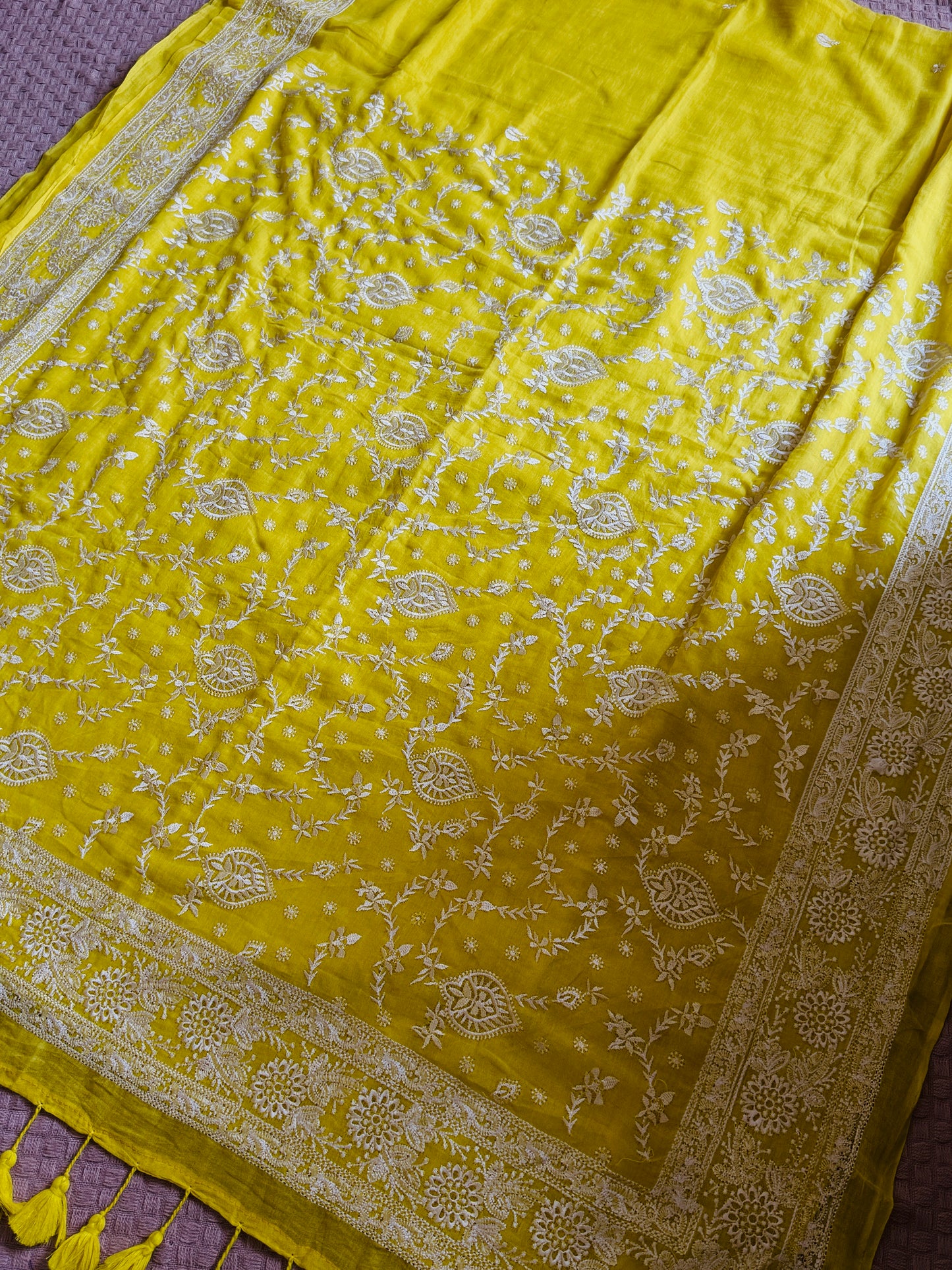Nazaakat ( Nakshi ) Yellow