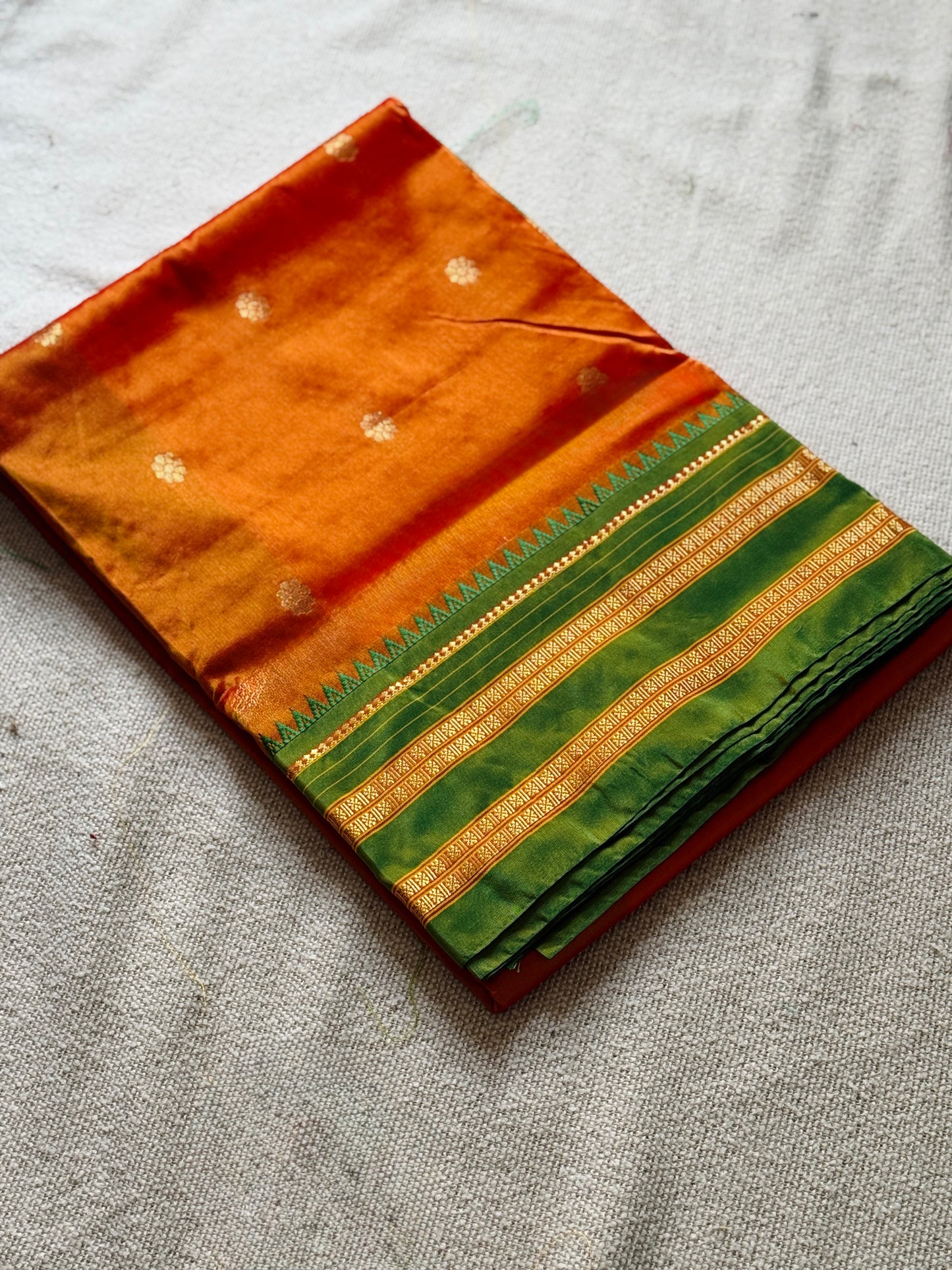 Narayanpeth Semi-Silk Yellow