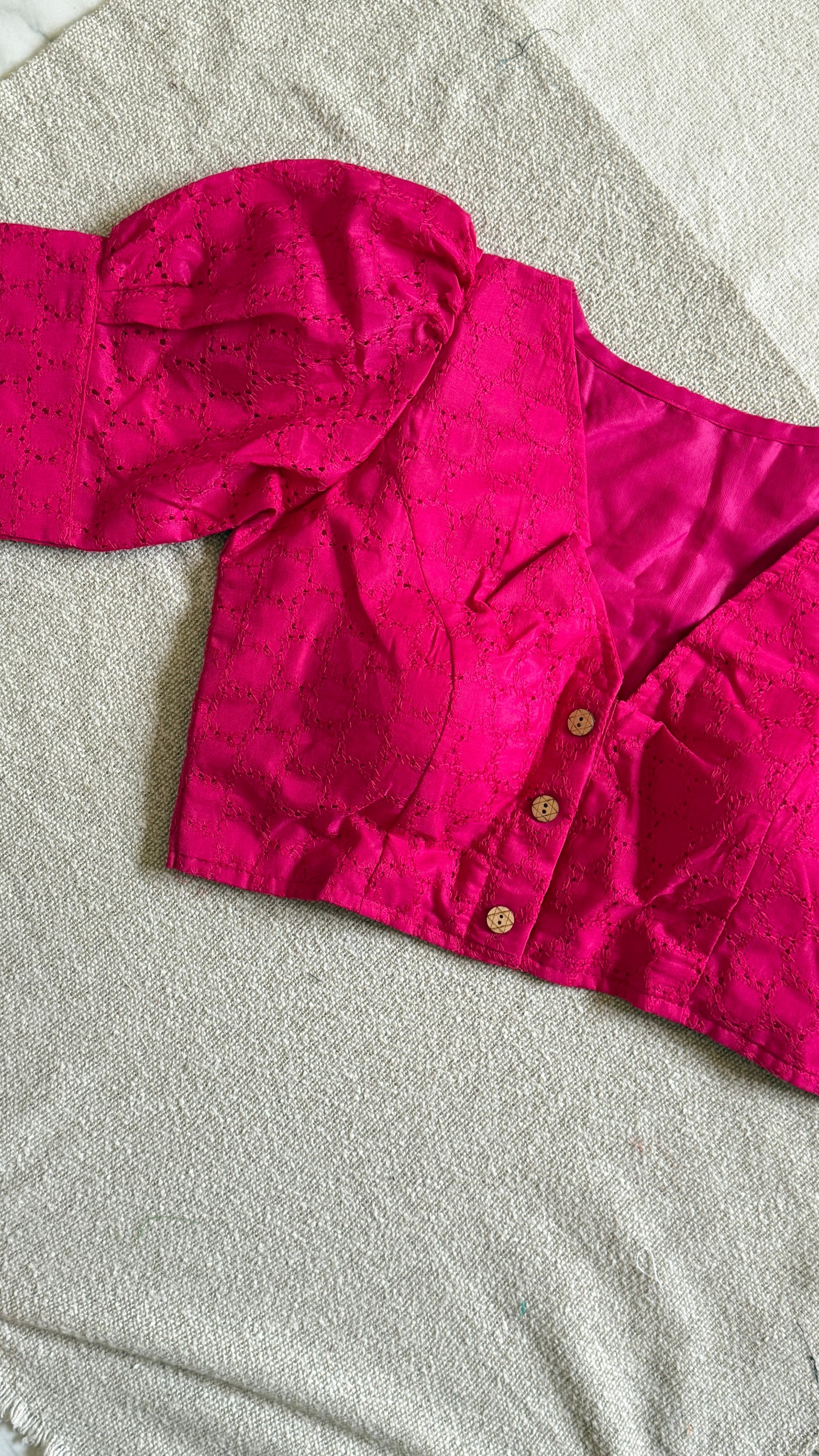 Hakoba (Hot Pink) Crop Top /Blouse 🌸