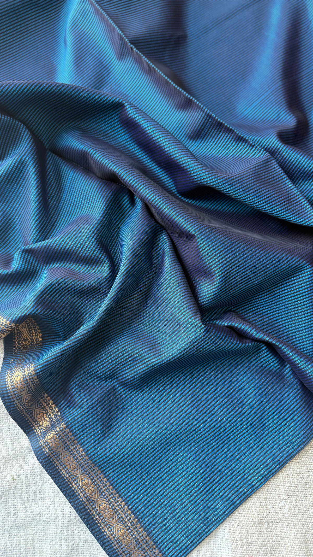 Garbh-Reshmi Maheshwari Ink Blue