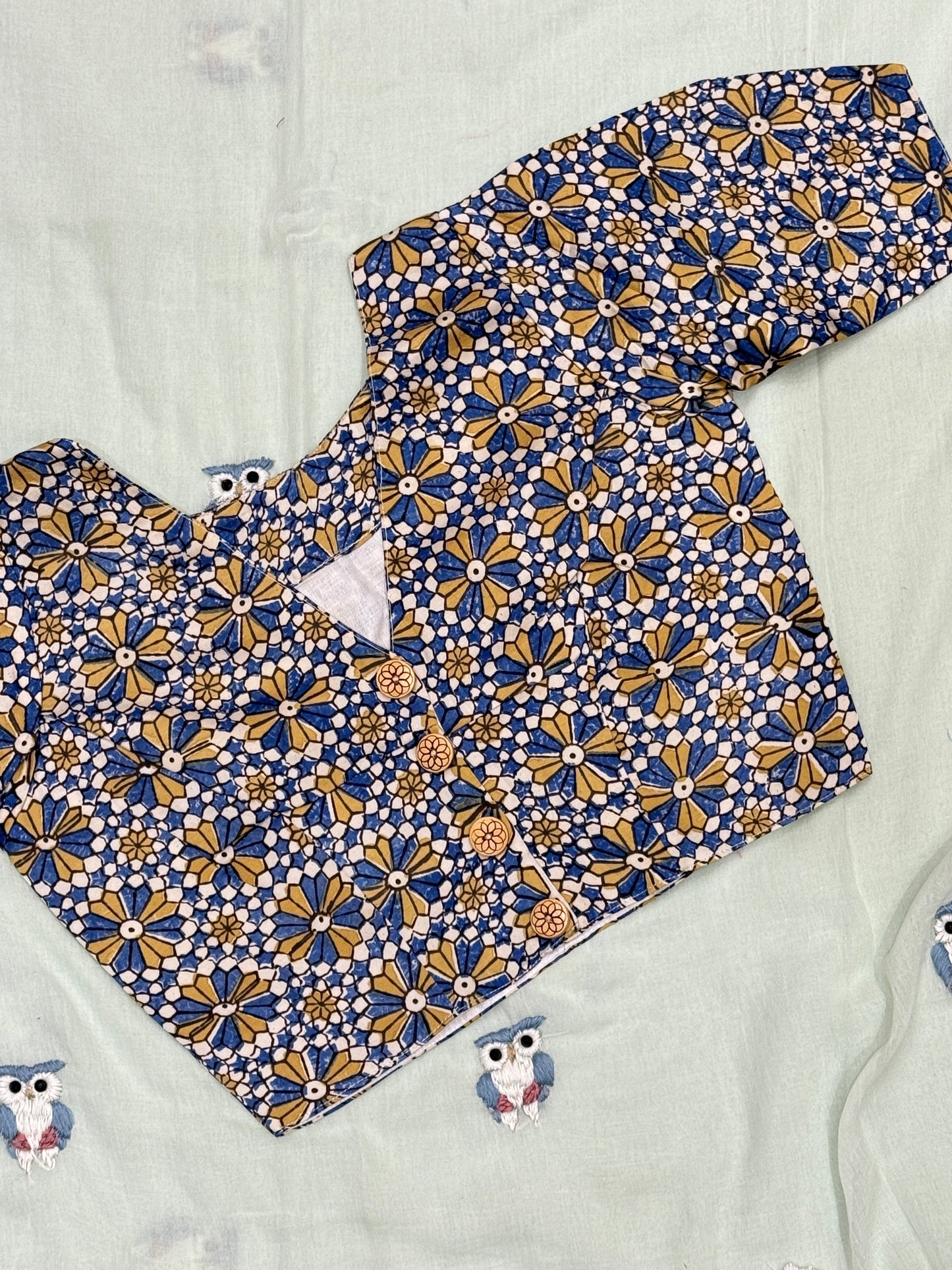 Ajrakn Printed Modal Blouse