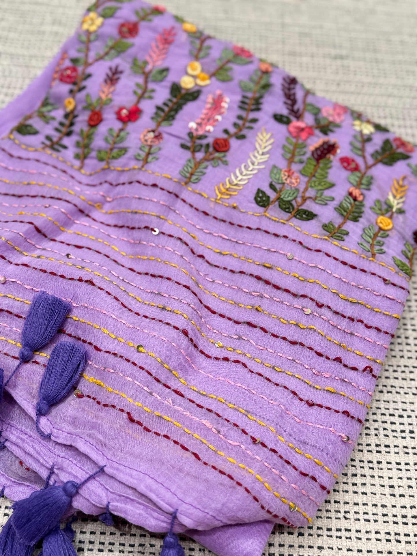 Lavender Manjari Saree