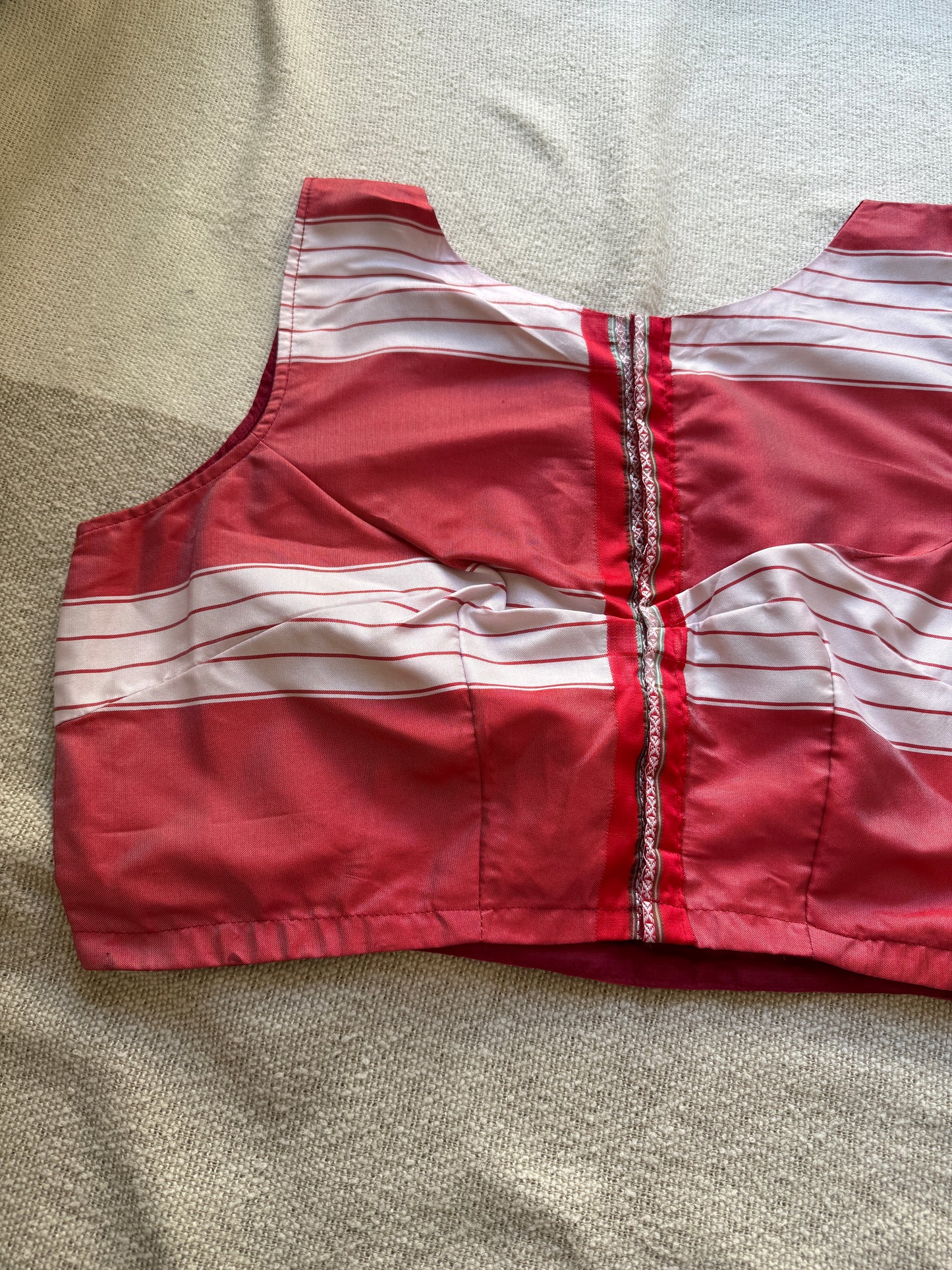 Tope Pallu Red Blouse