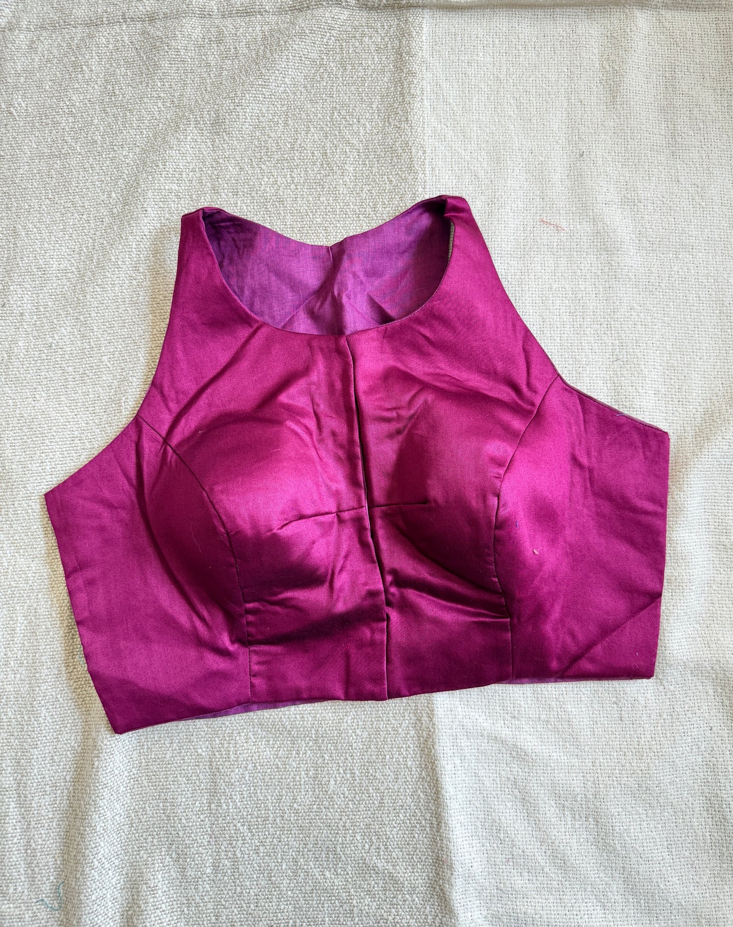 Halterneck Blouse (Wine) 🌸