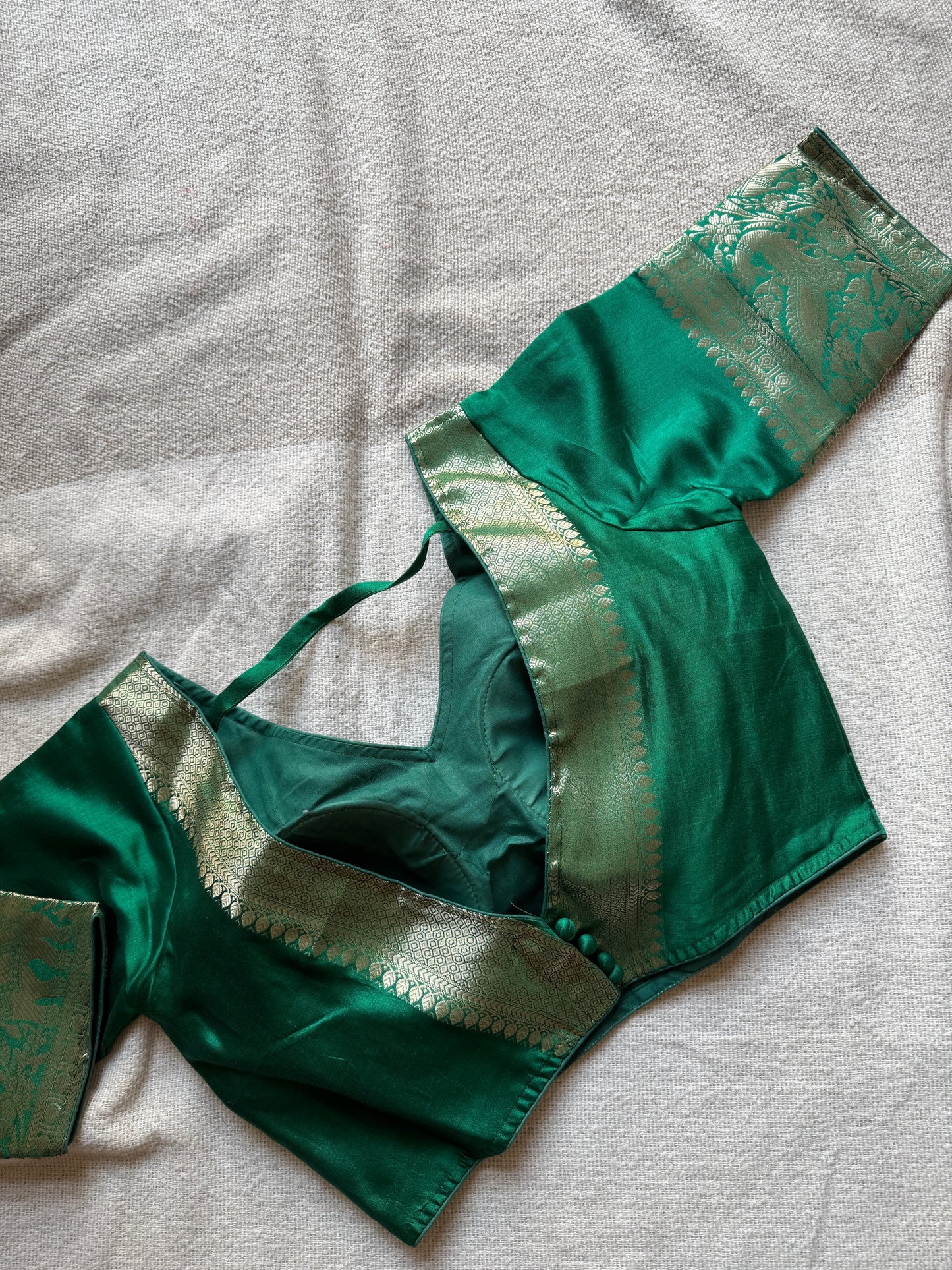 Green Silk Blouse